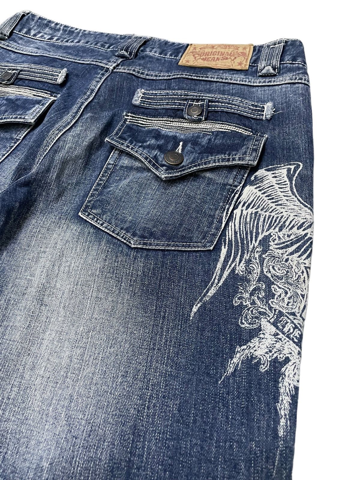 Hysteric Glamour × Japanese Brand × Red Monkey undercover gothic wing skull style baggy loose jeans Size US 34 / EU 50 - 16 Thumbnail