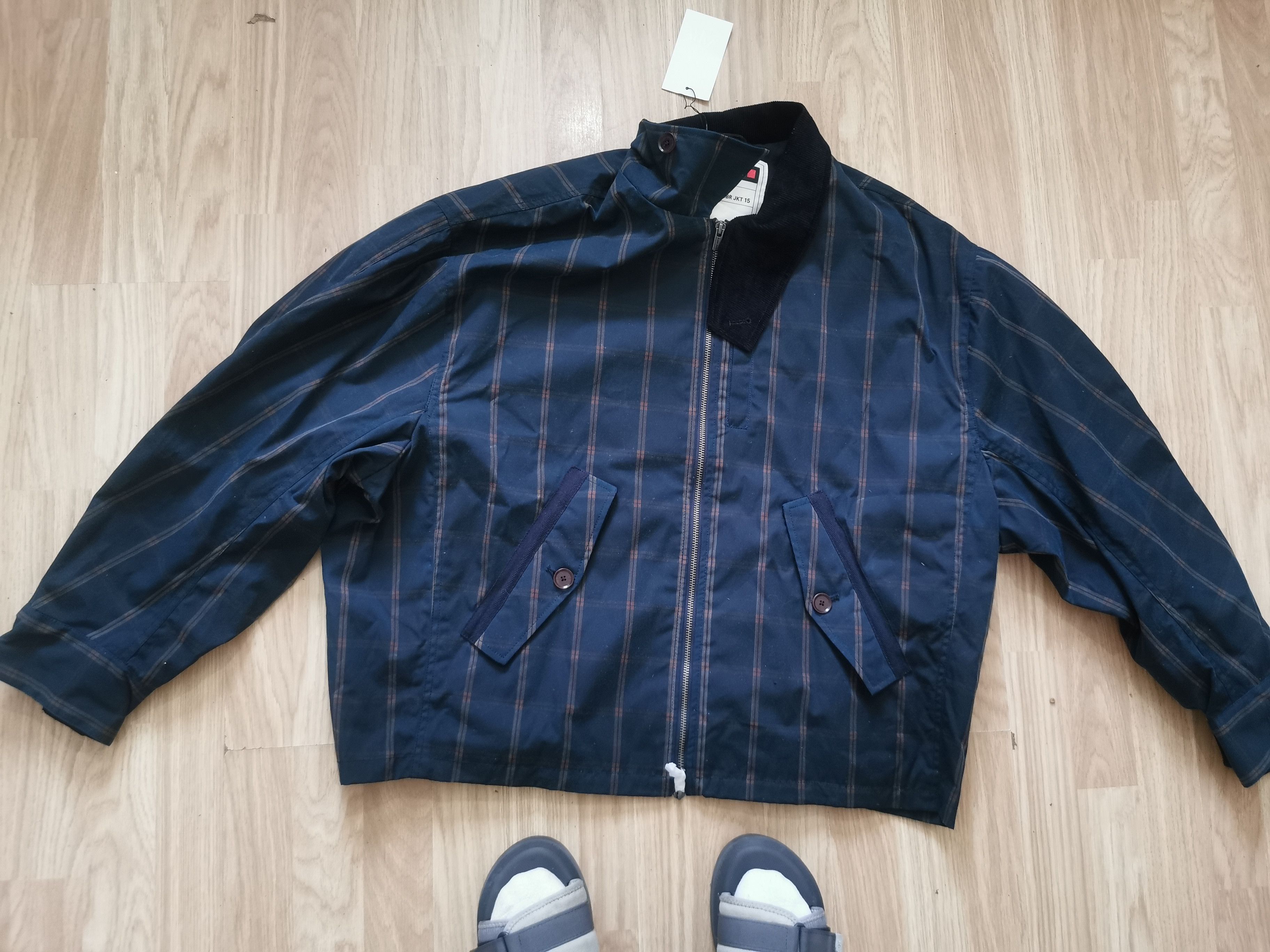 Zara Zara Surplus tartan jacket cropped fit Waxed finish high Size US L / EU 52-54 / 3 - 3 Thumbnail