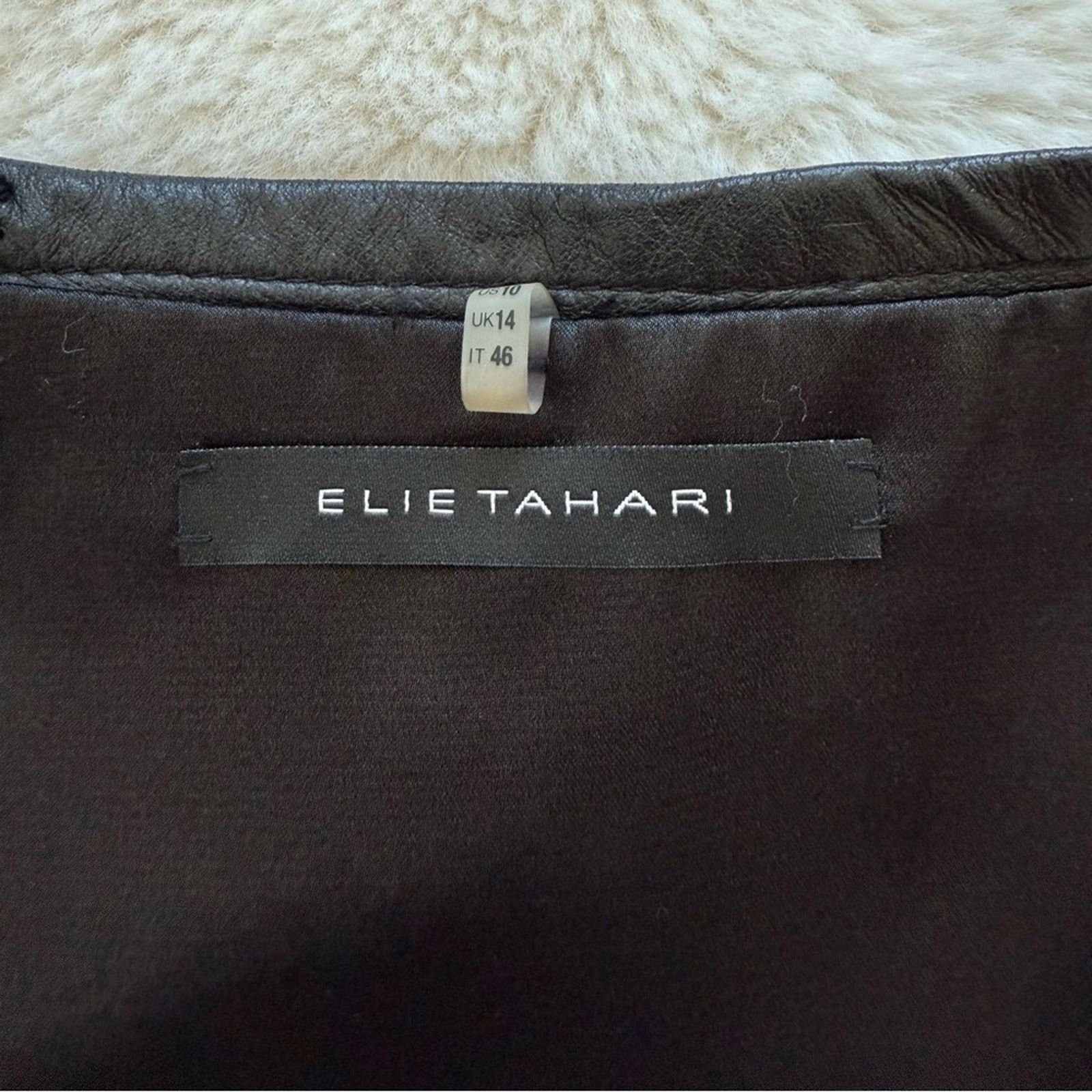 Elie Tahari Elie Tahari women leather skirt size 8 US Size 30" / US 8 / IT 44 - 11 Thumbnail