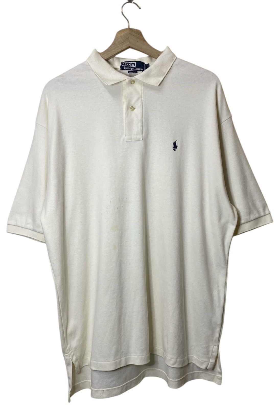 Polo Ralph Lauren Polo Ralph Lauren Polo Shirt Cream Colour Size US L / EU 52-54 / 3 - 1 Thumbnail