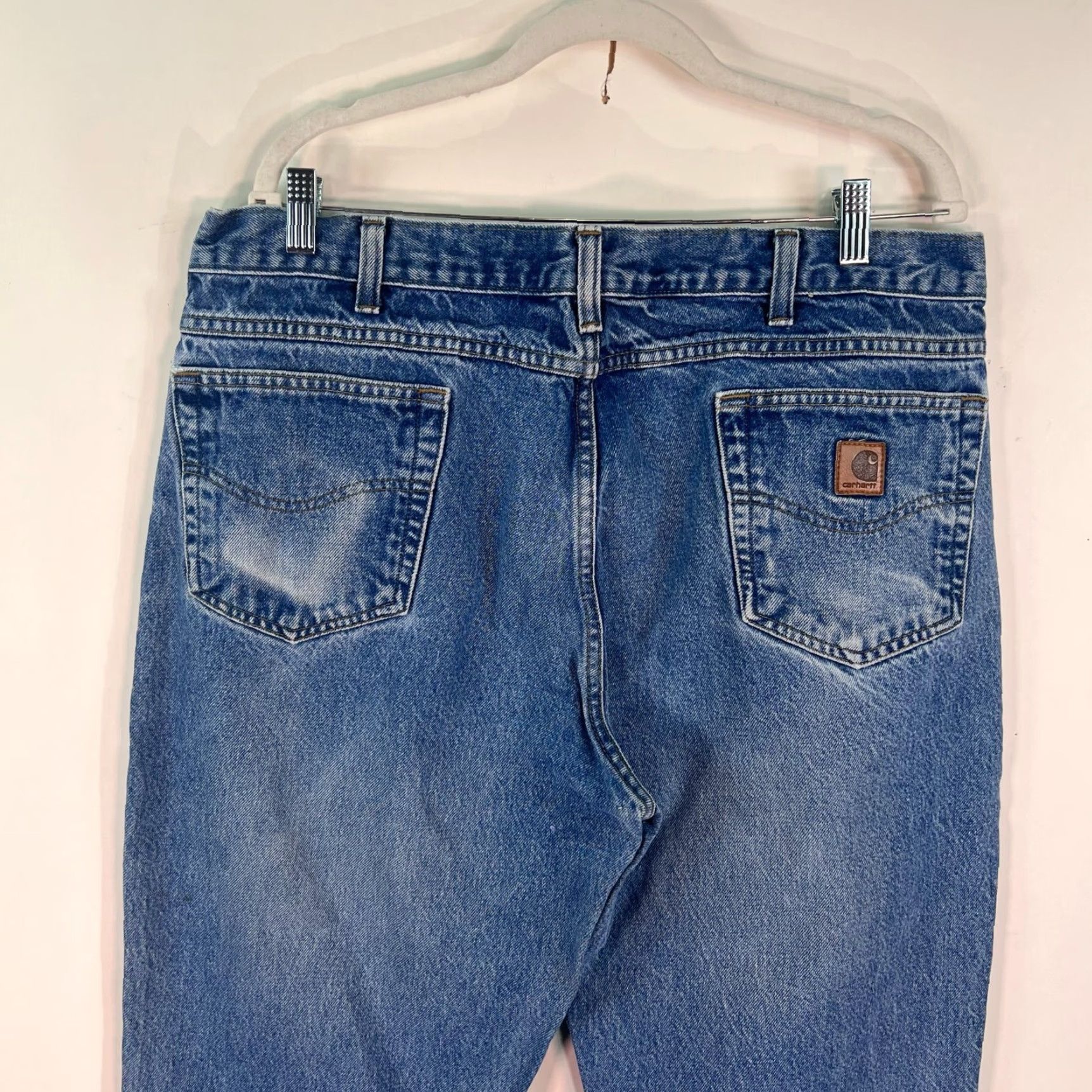 Carhartt VINTAGE Carhartt Pants Mens 40 Blue Relaxed Fit Dungaree Work Wear Outdoor 40x30 Size US 40 / EU 56 - 5 Thumbnail