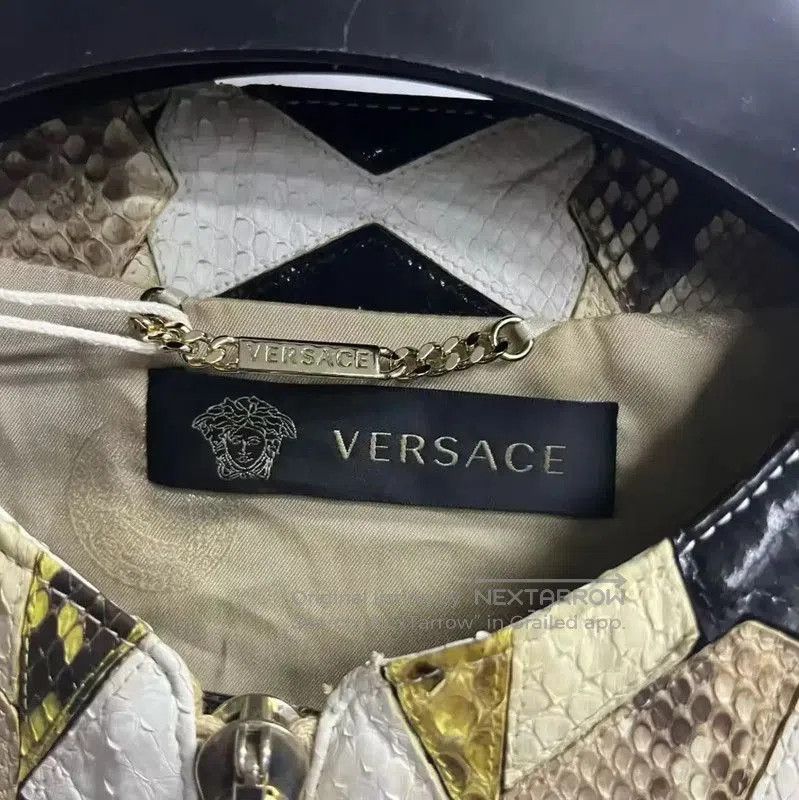 Versace Versace Multicolor Leather Women's Jacket . Size S / US 4 / IT 40 - 3 Thumbnail