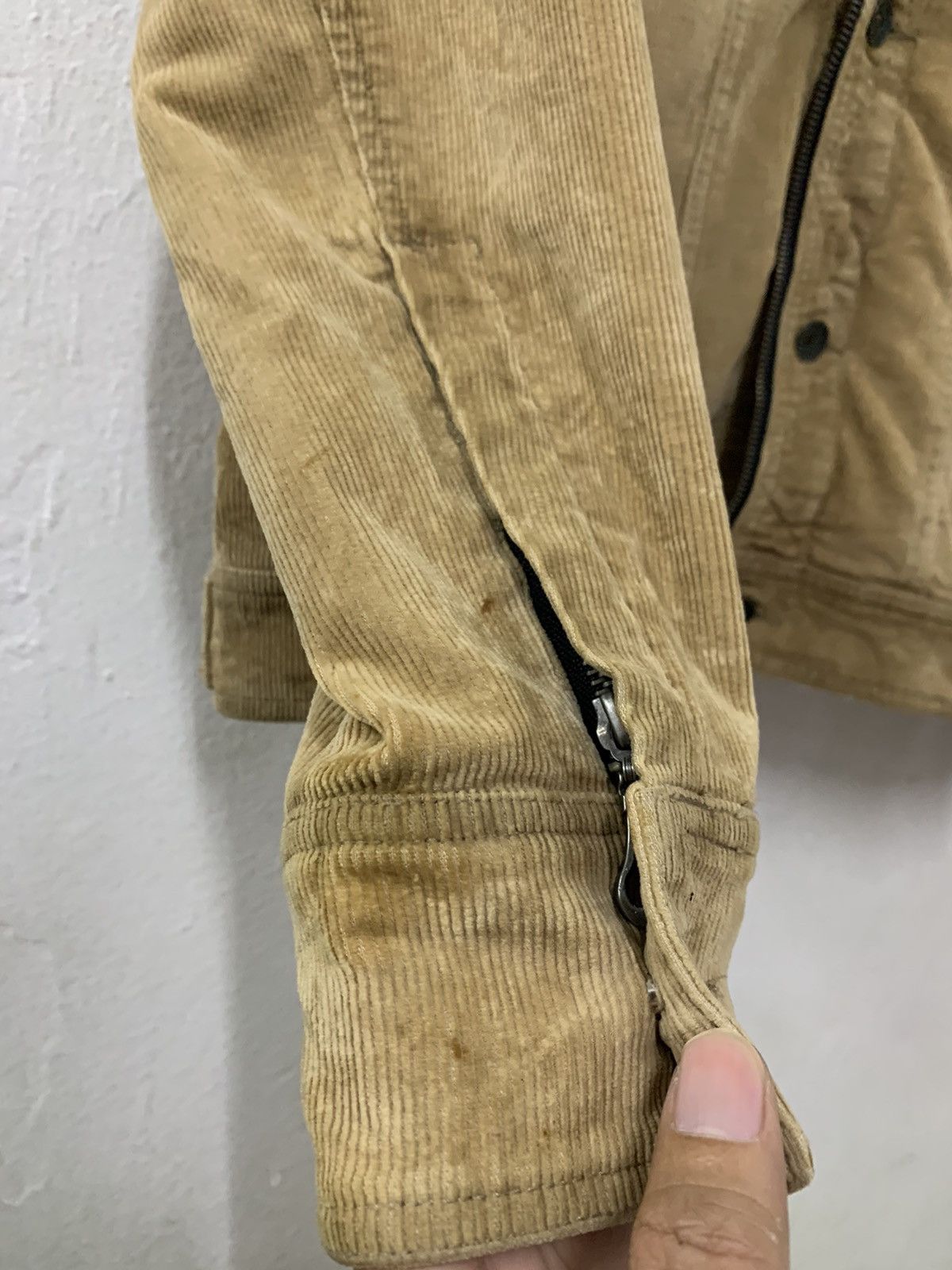 Japanese Brand × semanticdesign Semantic Design Corduroy Distressed Style Punk Jacket Size US S / EU 44-46 / 1 - 14 Thumbnail
