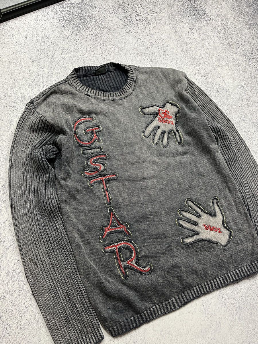 G-Star Vintage Y2k Avant Garde G Star Crazy Sweater Japanese Style Size US L / EU 52-54 / 3 - 4 Thumbnail