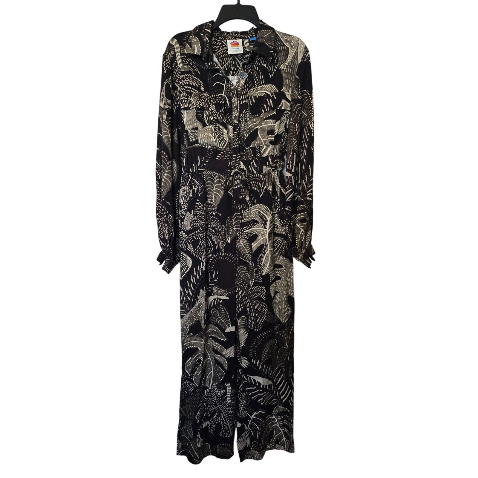 Anthropologie × Farm Rio New Tropical Print Jumpsuit Coverall Elastic Waist Small Size 28" / US 6 / IT 42 - 3 Thumbnail