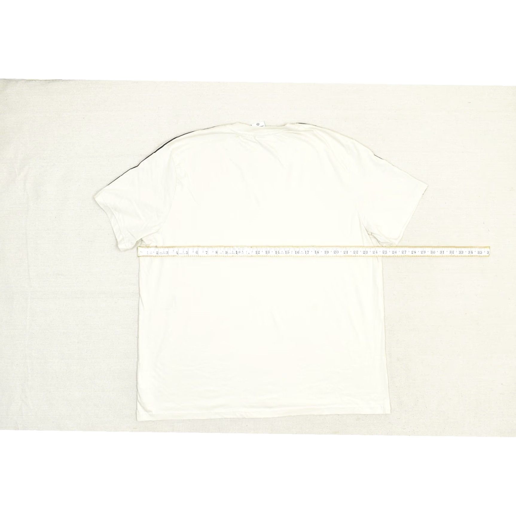 Nike Nike Men's T-Shirt White Black Gold Swoosh Stripes XXL Regular Size Short Sleeve Crew Neck Shirt Size US XXL / EU 58 / 5 - 4 Thumbnail