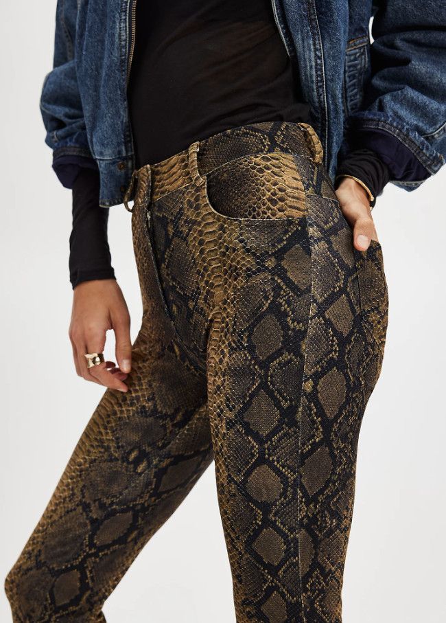 Norma Kamali Norma Kamali High-Waist Pencil Pants Python ( L/36 ) Size 22" - 1 Thumbnail