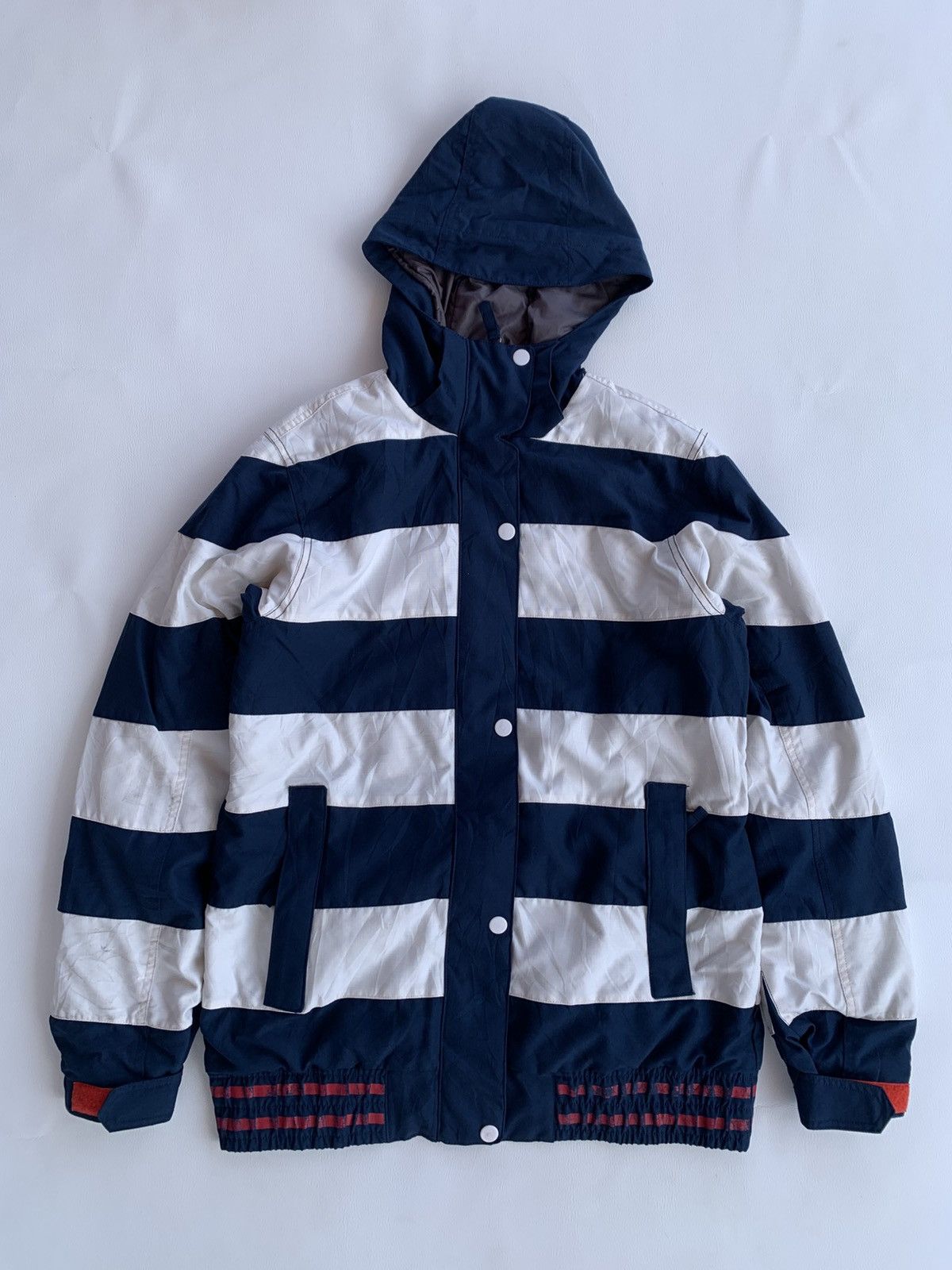 If Six Was Nine × Japanese Brand × Le Grande Bleu (L.G.B.) CSB Heavy Stripe Ifsixwas Lgb Style Zip Jacket with Hood Size US L / EU 52-54 / 3 - 4 Thumbnail