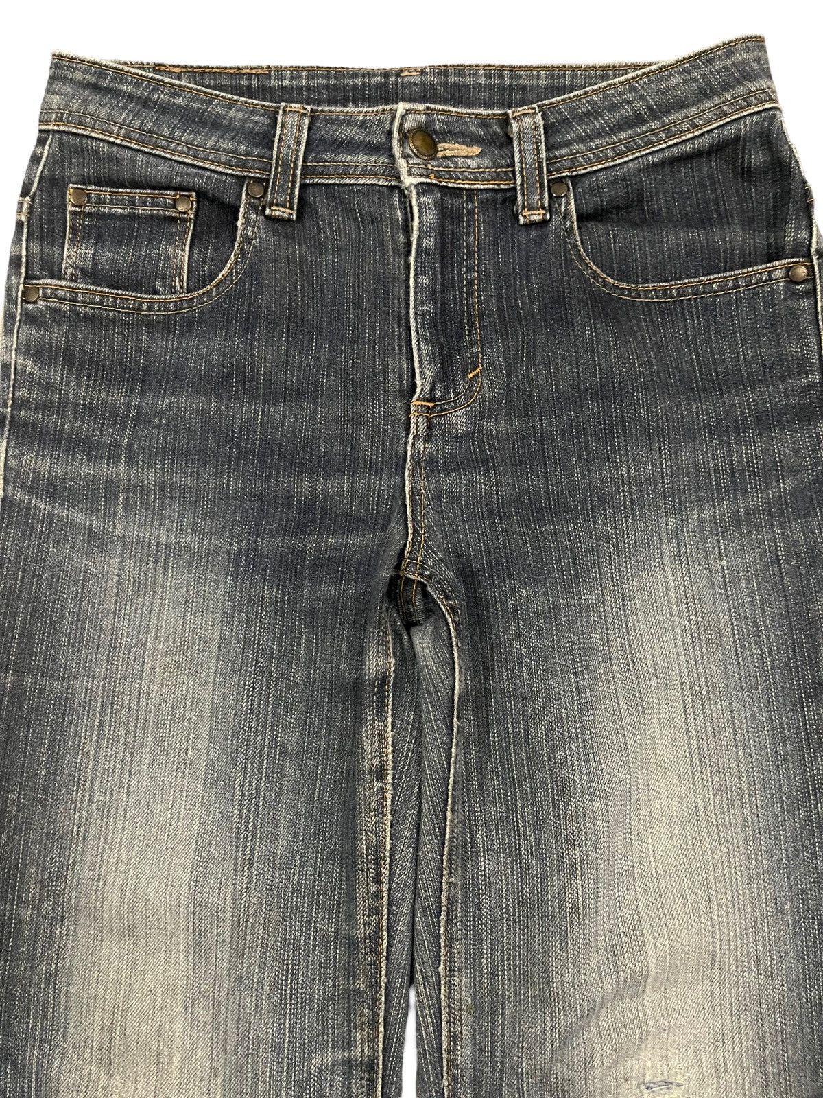 Edwin Vintage Edwin Japan Blue Wash Distress Style Bootcut Jeans Size 28" / US 6 / IT 42 - 3 Thumbnail