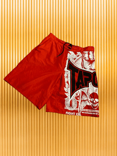 Tapout Crazy Y2K Affliction Style Grunge Skater Wings Skull Shorts Size US 36 / EU 52 - 1 Thumbnail