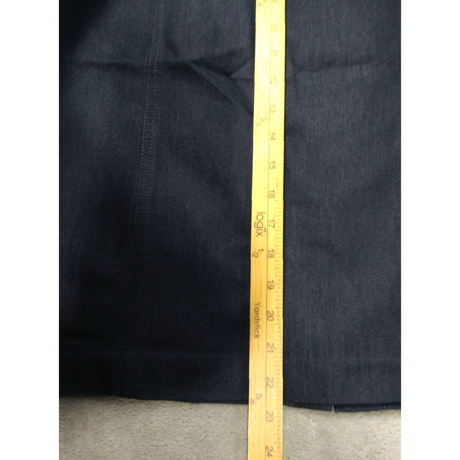 Talbots Talbots Skirt Womens 10 Blue Denim Midi Pencil Stretch Dark Wash Denim Skirt Womens 10 Blue Size 32" / US 10 / IT 46 - 4 Thumbnail