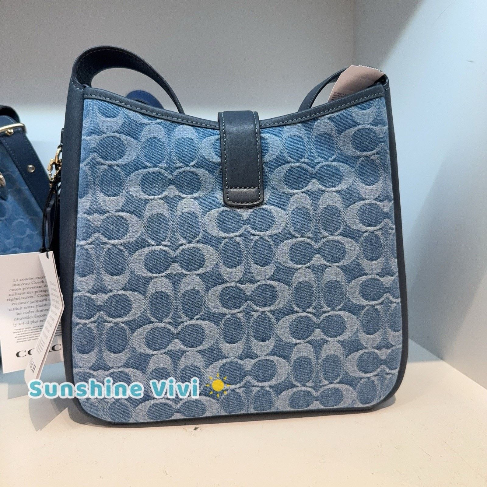Coach NWT Coach CDB98 Hadley Convertible Crossbody Bag Denim Size ONE SIZE - 4 Thumbnail