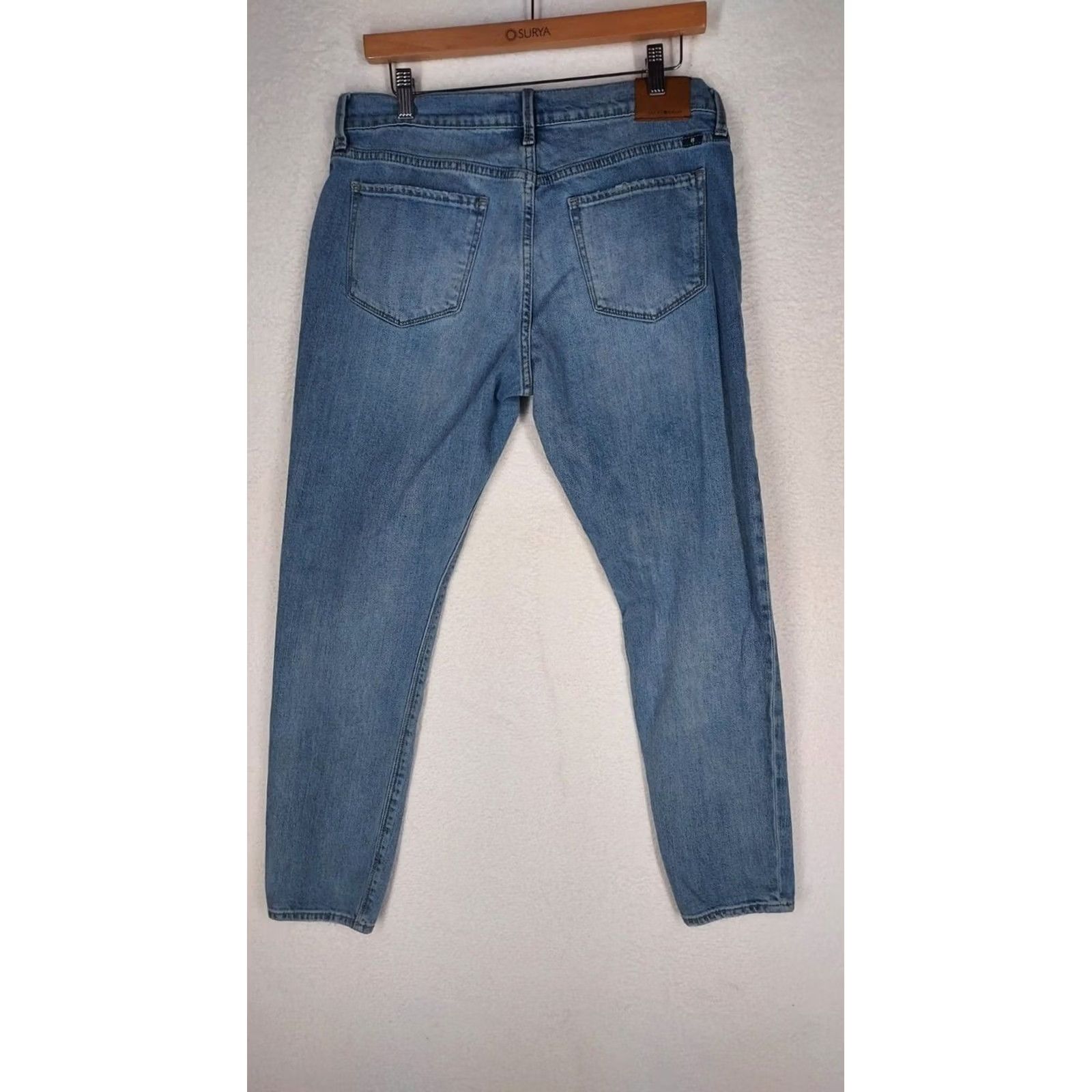 Lucky Brand Lucky Brand Brooke Skinny Jeans Women Size 8 29 Blue Denim Jeans Women Regular Skinny 5-Pocket Stretch Button Zip MId Rise Light Wash Cotton Denim Size 30" / US 8 / IT 44 - 2 Thumbnail