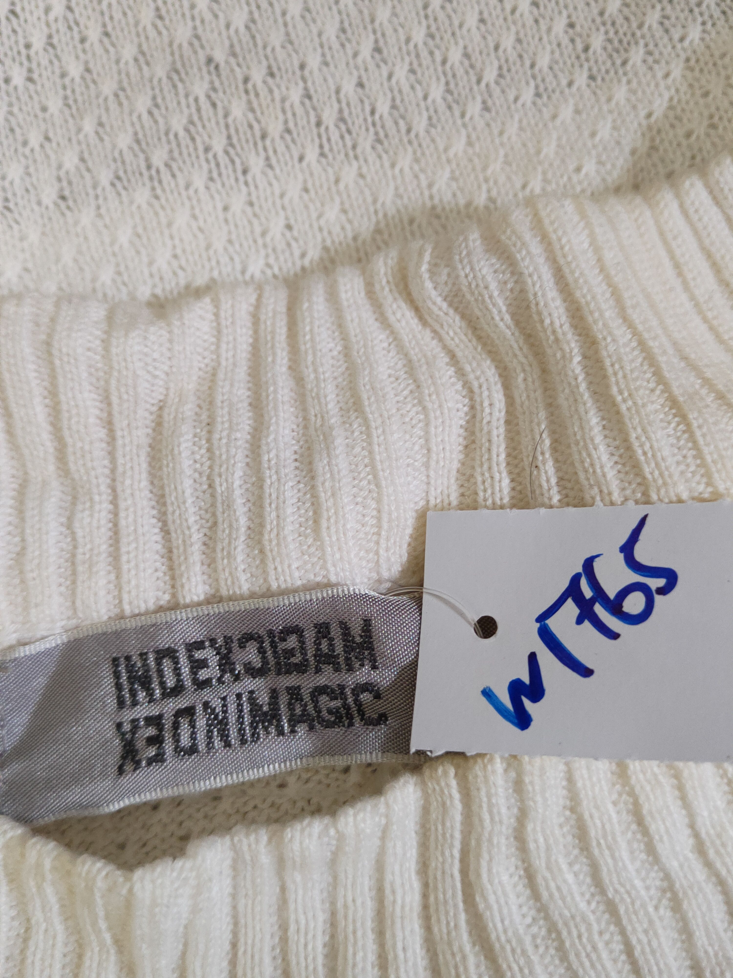 Homespun Knitwear × Japanese Brand × Vintage Index Magic Ivory Knitwear Sweatshirts #W1765 Size L / US 10 / IT 46 - 12 Thumbnail