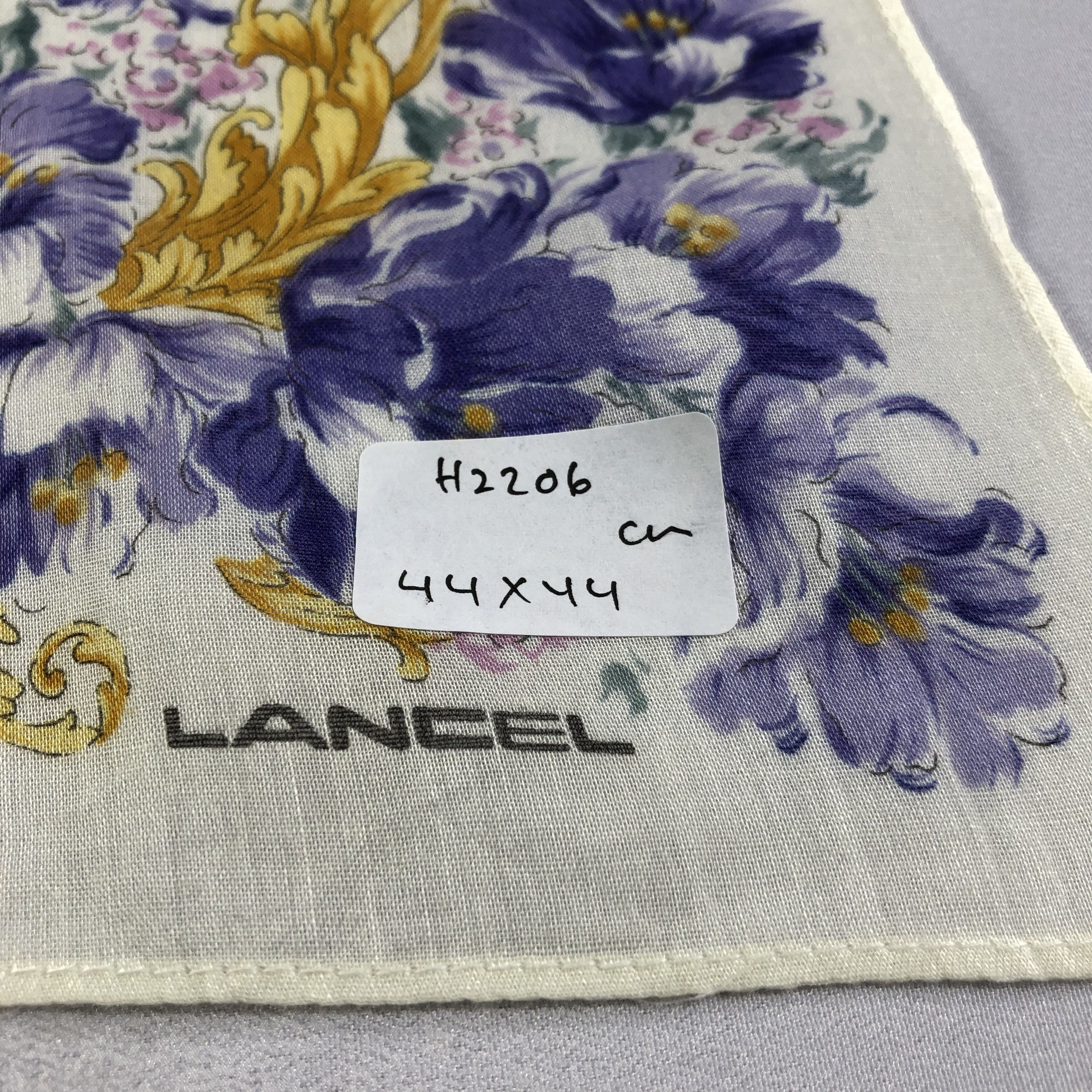 Lancel Lancel Floral Handkerchief Neckerchief Bandana H2206 Size ONE SIZE - 5 Thumbnail