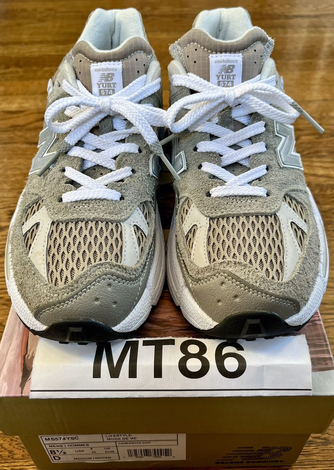 New Balance × Salehe Bembury Salehe Bembury x New Balance 574 YURT - Shark Skin - US 8.5 Size US 8.5 / EU 41-42 - 4 Thumbnail