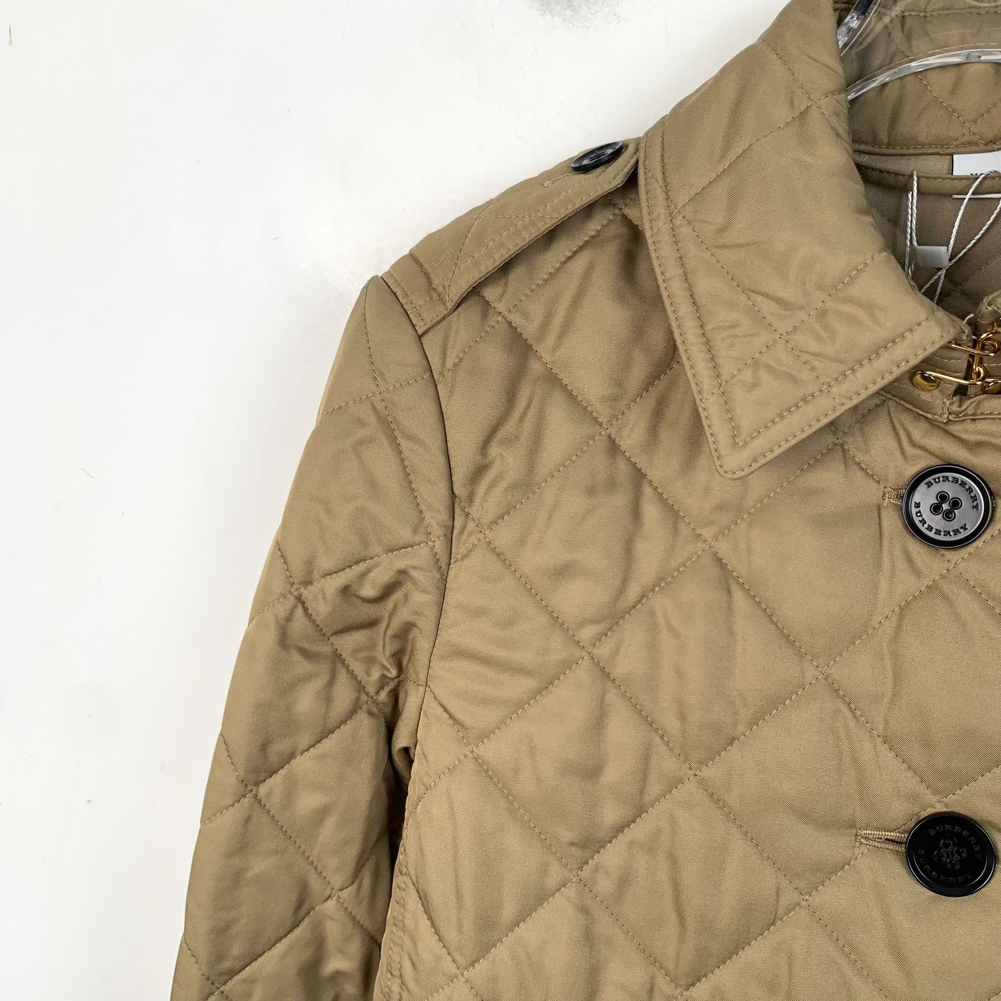 Burberry Burberry Brown Diamond Check Collar Button-Down Cotton Jacke Size XS / US 0-2 / IT 36-38 - 7 Thumbnail