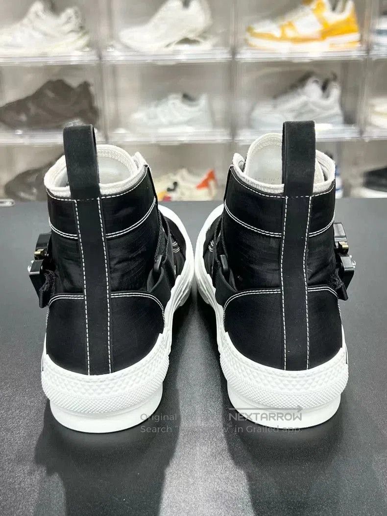 Dior DIOR B23 High Top Sneakers Black and White. Size US 10 / EU 43 - 6 Thumbnail