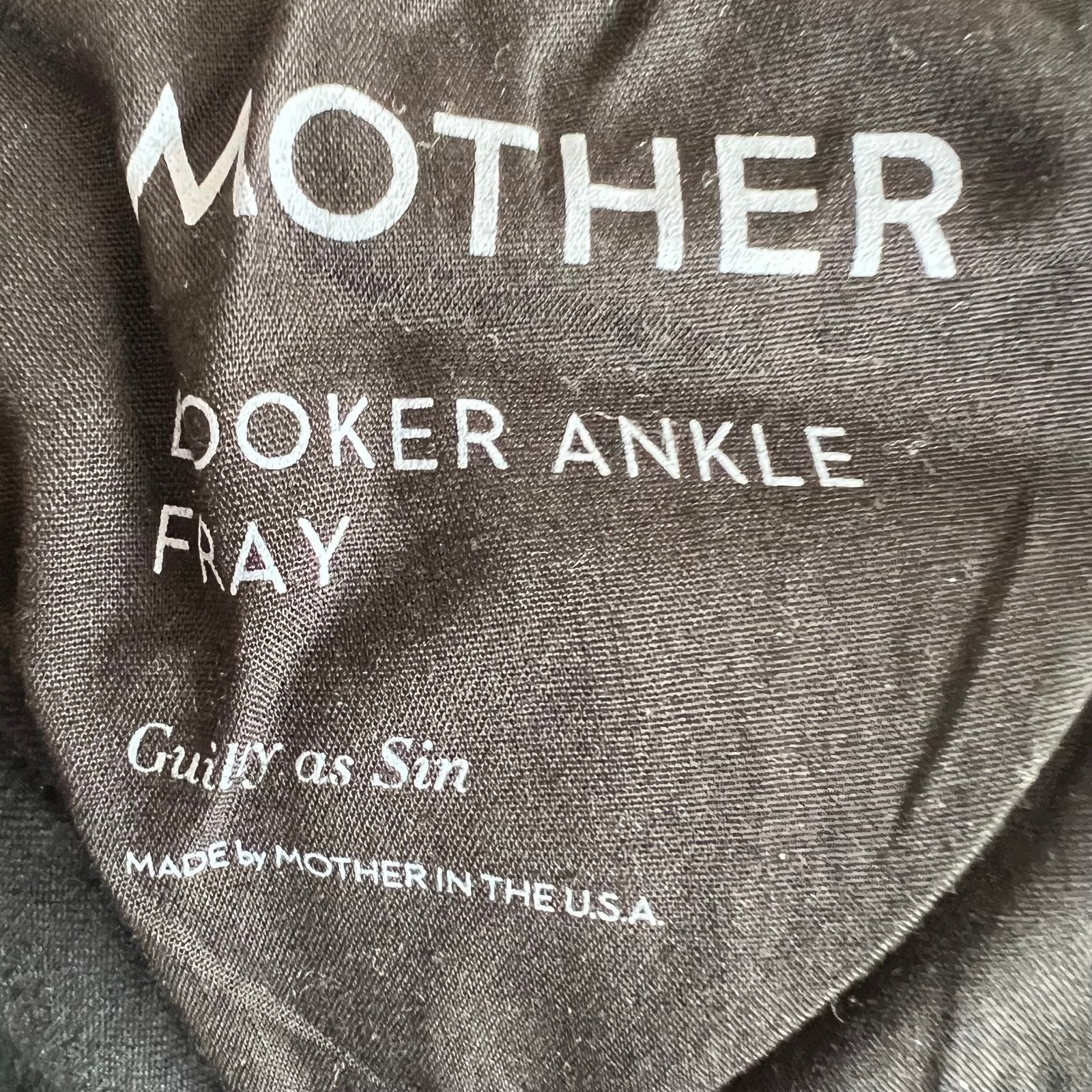 MOTHER MOTHER Black Mid-Rise Skinny Leg Jeans, XS/US24 Size 24" / US 00 / IT 34 - 8 Thumbnail