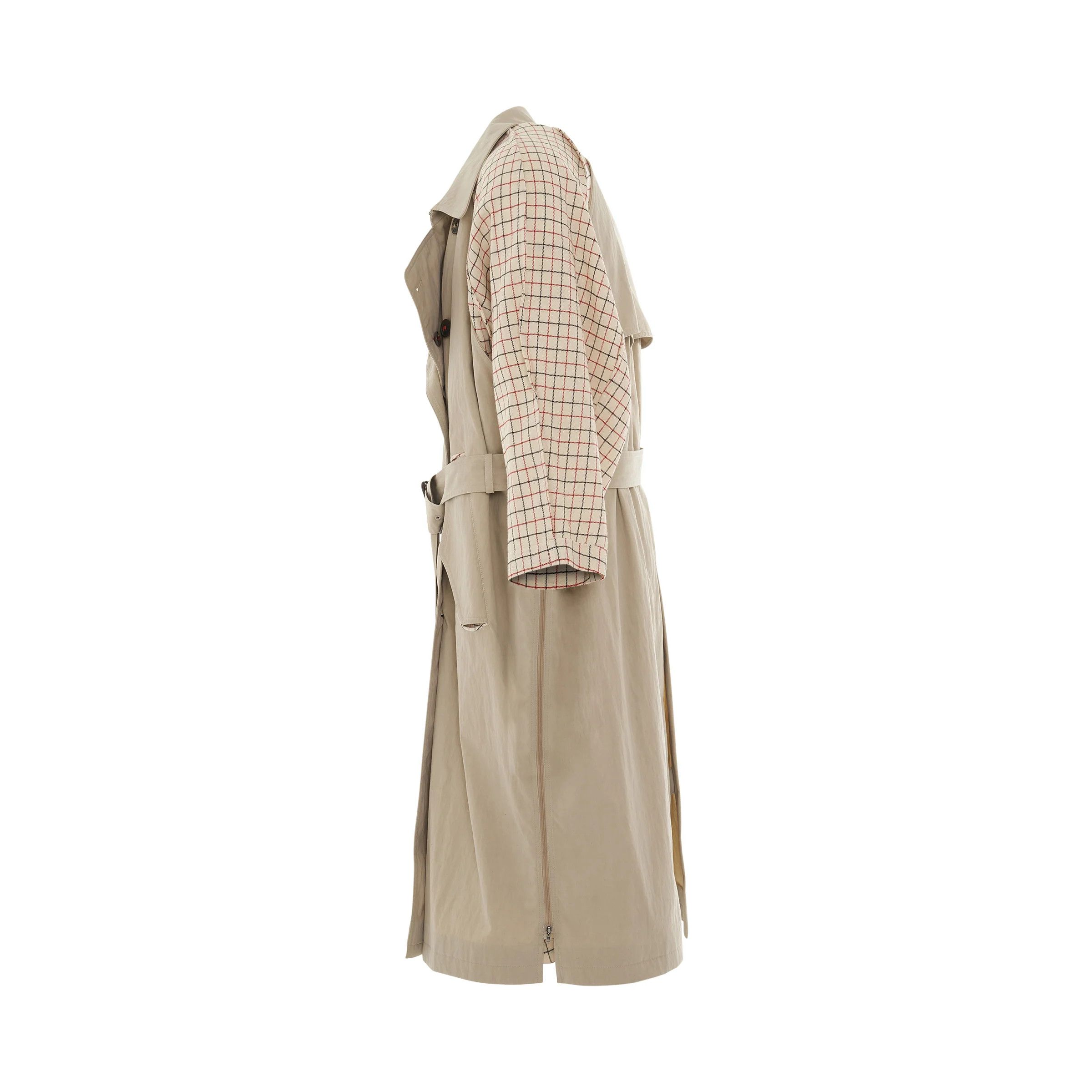 Maison Margiela o1mris0824 Trench Coat in Sand Size US L / EU 52-54 / 3 - 3 Thumbnail