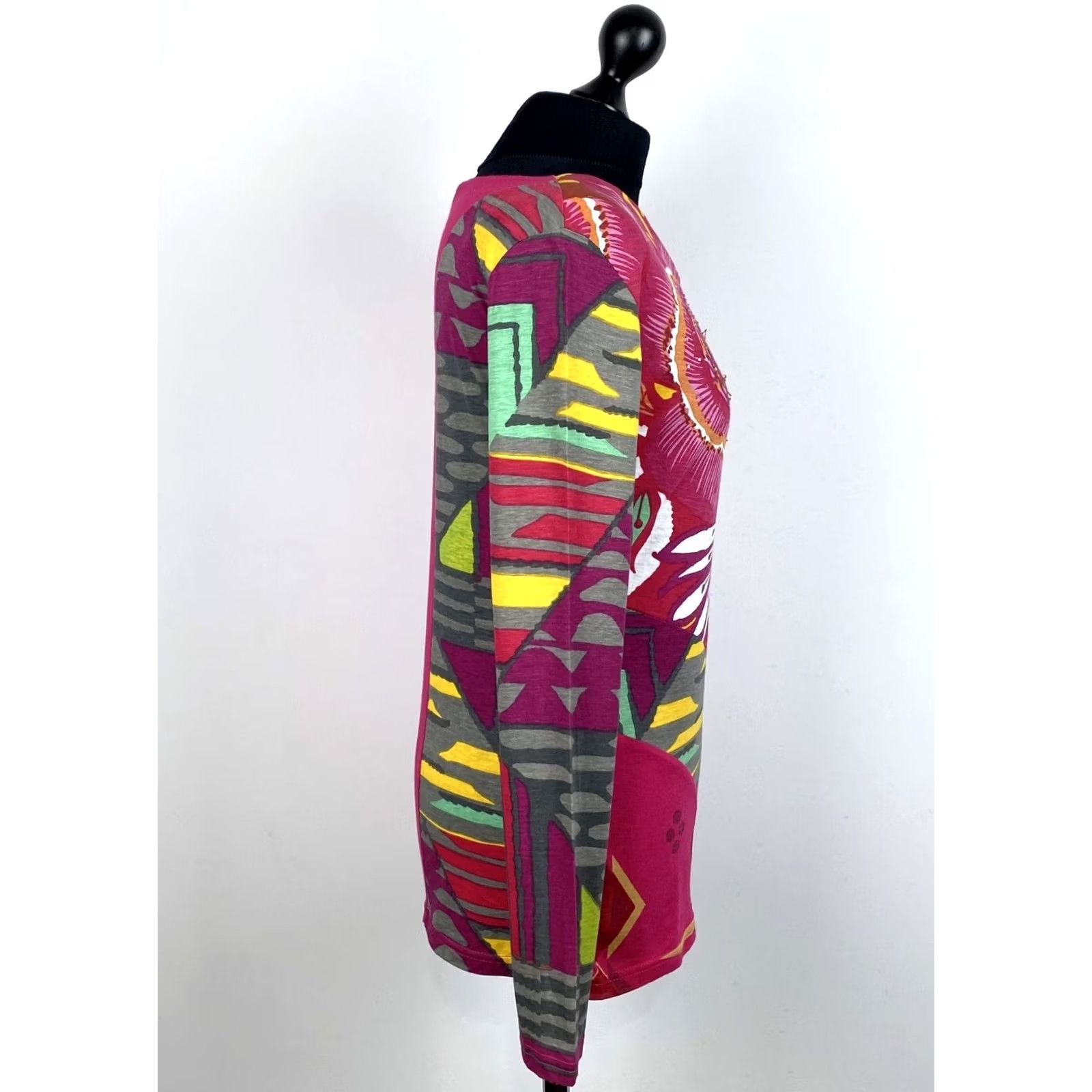 Desigual Desigual Long Sleeve Shirt Tunic L Womens Multicoloured Size L / US 10 / IT 46 - 2 Thumbnail