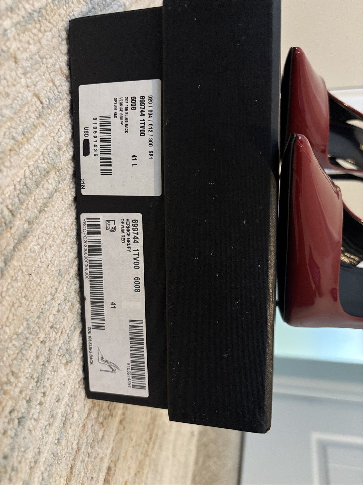 Saint Laurent Paris red ysl closed toe heels Size US 9 / IT 39 - 6 Thumbnail