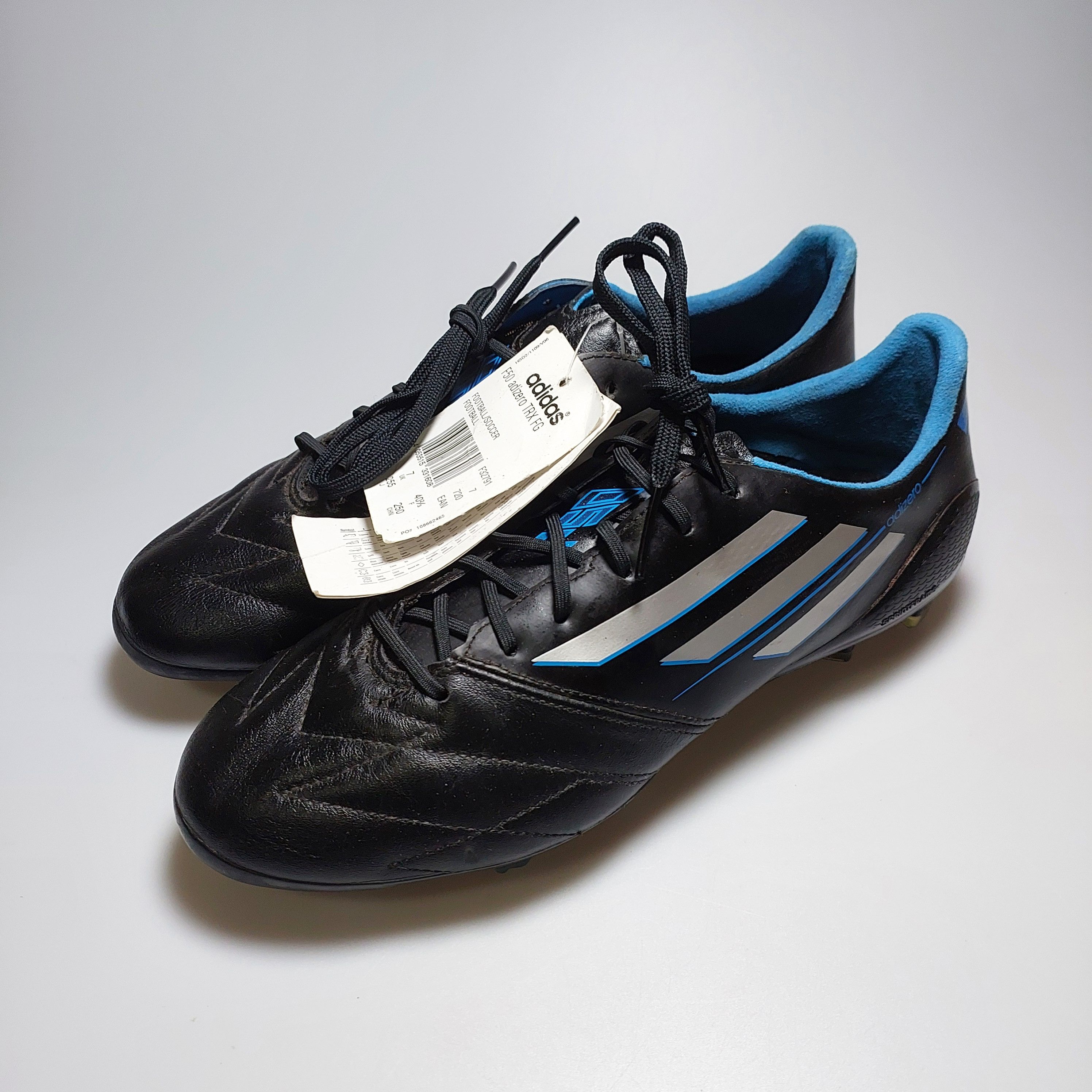 Adidas Adizero F50 Leather Fg F32791 Us7.5 Uk7 25.5Cm Shoes in Black, Men's