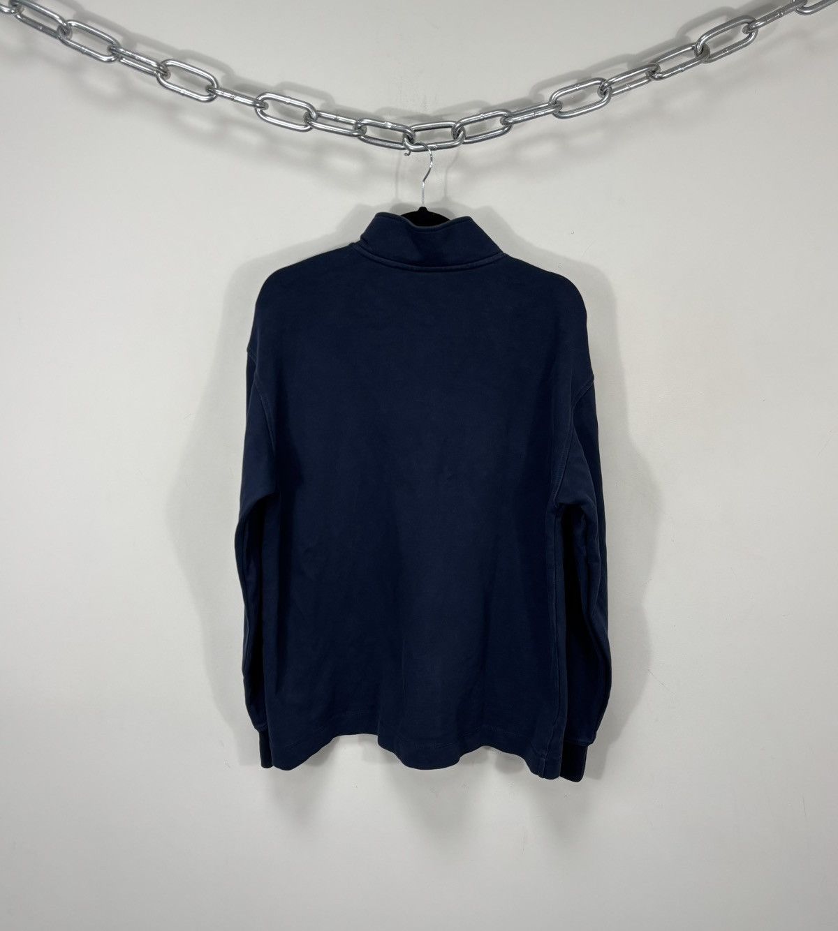 Arket Arket Men’s Navy Blue Classic Snap-Button Henley Sweatshirt Size US M / EU 48-50 / 2 - 9 Thumbnail