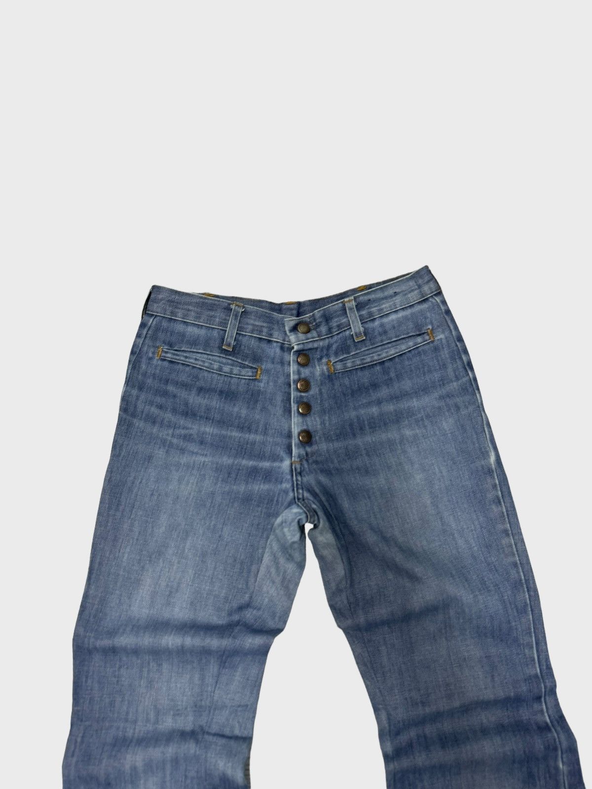Hysteric Glamour × If Six Was Nine × Le Grande Bleu (L.G.B.) Vintage Rick Owens Junya Watanabe Style Ultra Flared Jeans Size US 27 - 3 Thumbnail