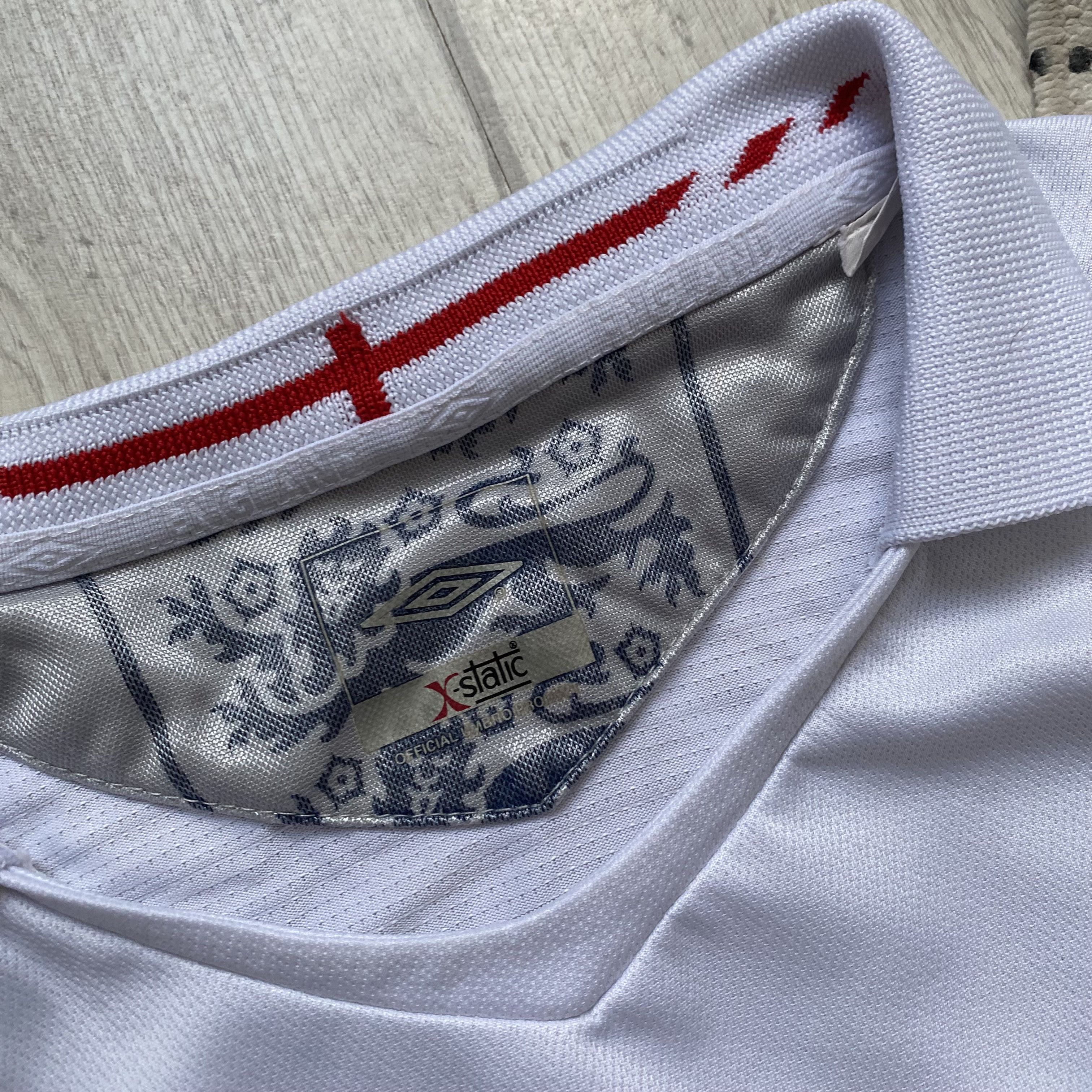 Umbro ⚽️ Drill Vintage England Soccer jersey Blockore 2005 Size US M / EU 48-50 / 2 - 4 Thumbnail