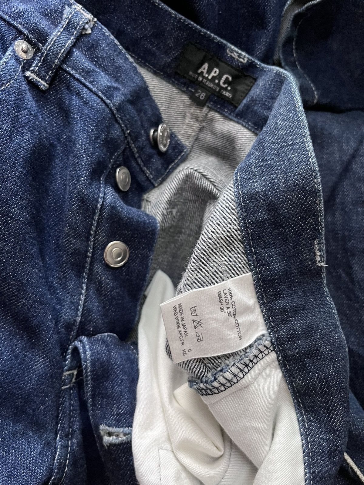 A.P.C. Lined c100 rue de fleurus #F4 Size US 26 / EU 42 - 10 Thumbnail