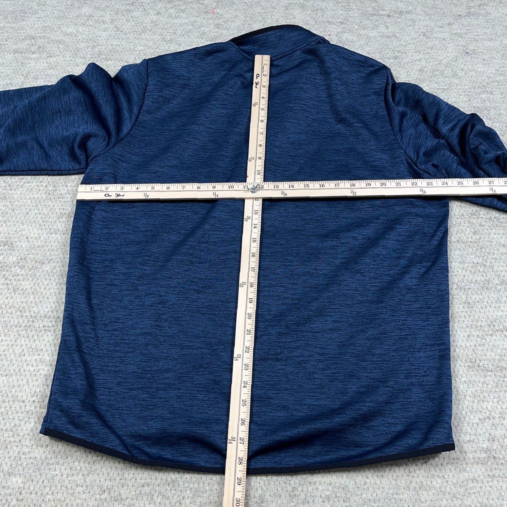 Under Armour Under Armour Sweatshirt Men XL Blue 1/4 Zip Pullover Heather Fleece Mock Neck Regular/Lightweight 4 Season Sports Outdoor Wien Mens Size US XL / EU 56 / 4 - 5 Thumbnail