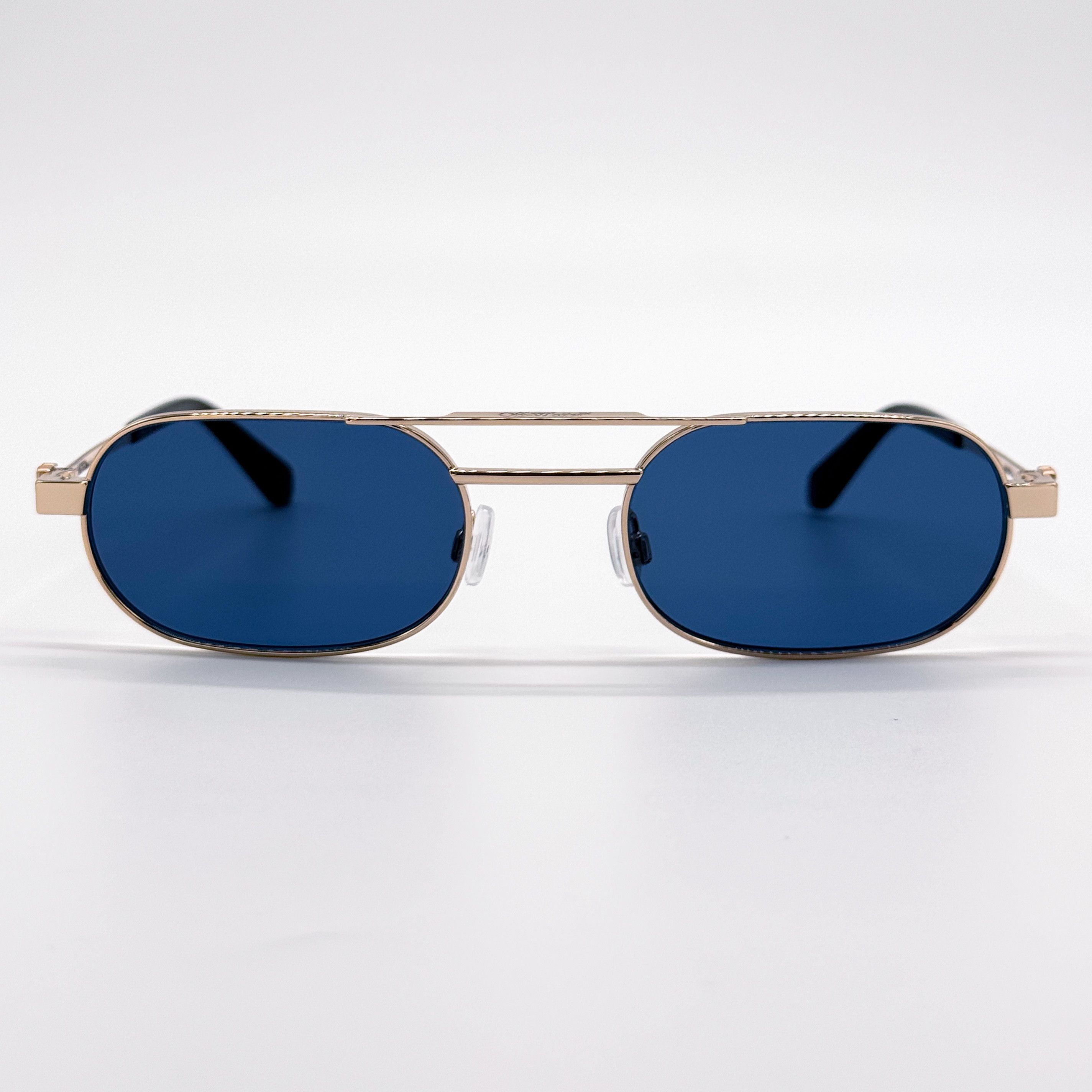 Off-White NEW OFF-WHITE OERI123 VAIDEN 7645 SUNGLASSES WOMEN OVAL GOLD Size ONE SIZE - 2 Thumbnail