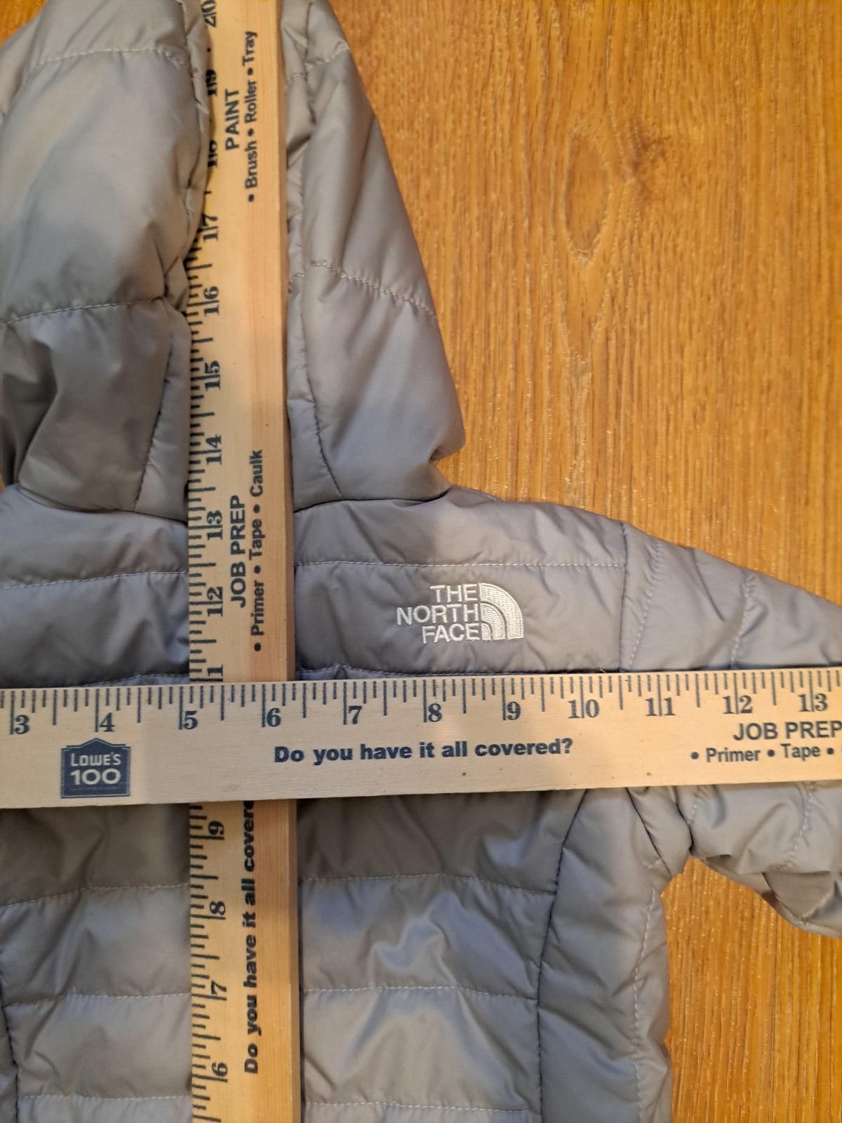 The North Face North Face Puffer Fleece Jacket Baby 6-12M Gray Reversible Size ONE SIZE - 10 Thumbnail