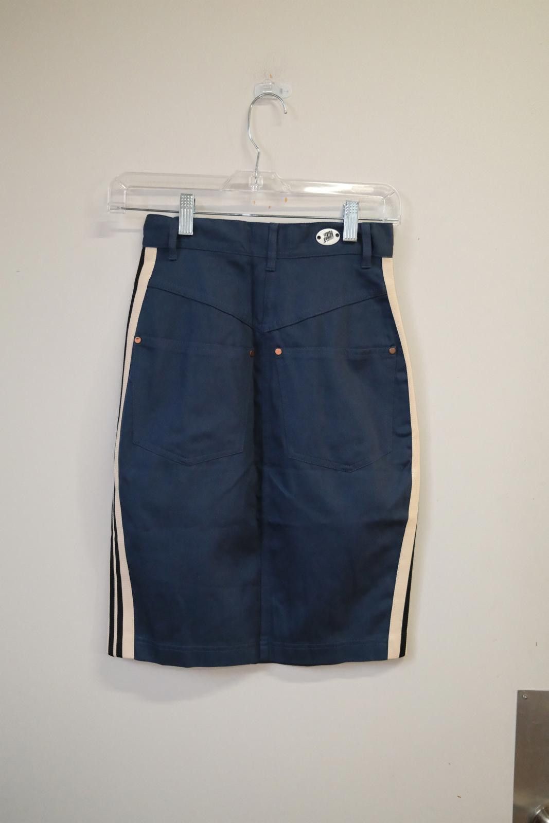 Designer 90's Junior Gaultier Side Stripe Skirt Size 28" / US 6 / IT 42 - 2 Thumbnail