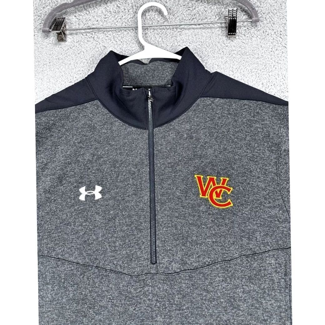 Under Armour Under Armour Pullover Shirt Adult XL ColdGear Grey Black Quarter Zip Logo Mens Size US XL / EU 56 / 4 - 6 Thumbnail