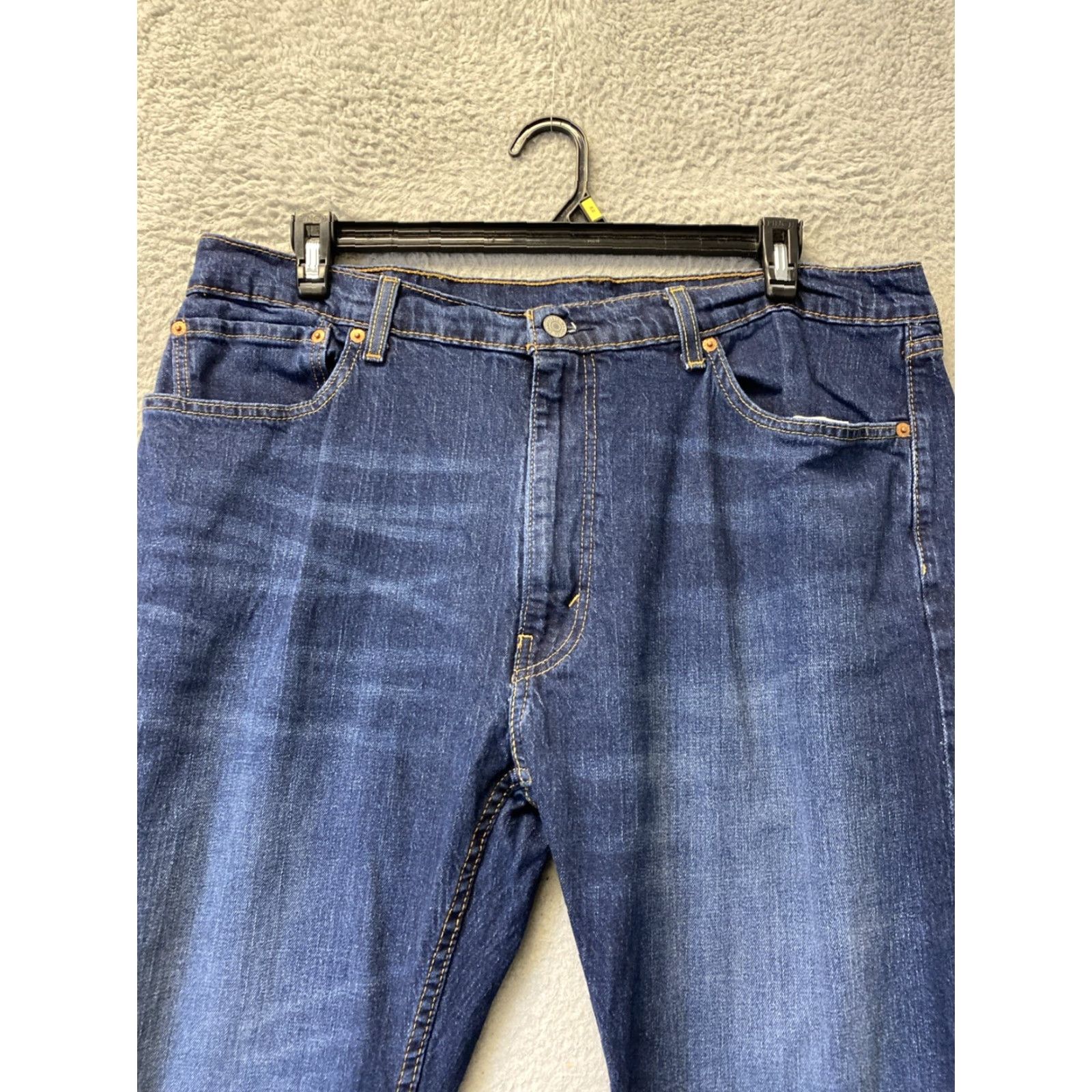 Levi's Levi's 505 Jeans Men 40x32 Straight Leg Denim Medium Wash Cotton Adult Classic Size US 40 / EU 56 - 2 Thumbnail