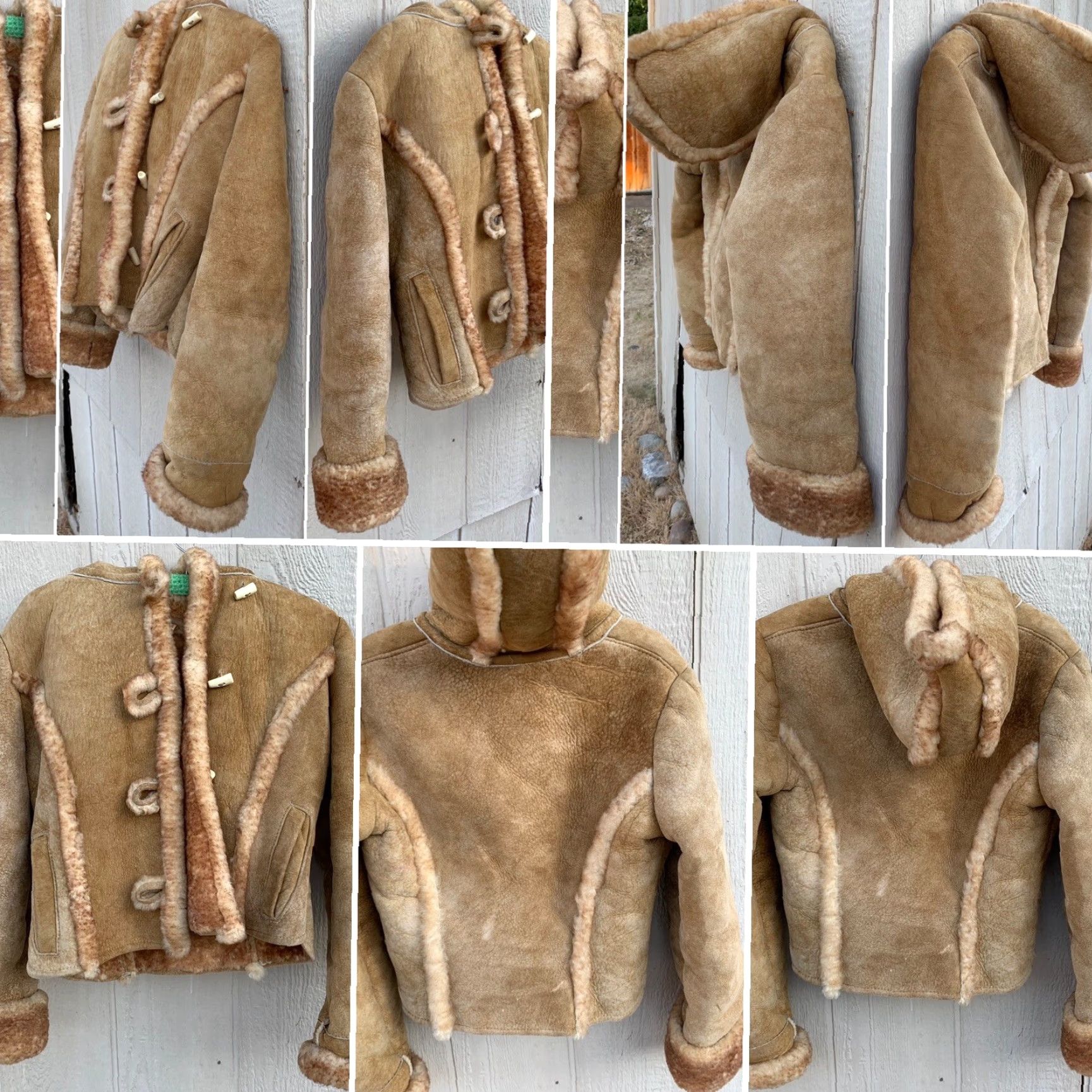 4SDESIGNS VINTAGE Northern Comfort Sheepskin Designs jacket Women S/M Brown Shearling Coat Button Long Sleeve See Pics Winter Fall 90s Designer Size S / US 4 / IT 40 - 2 Thumbnail