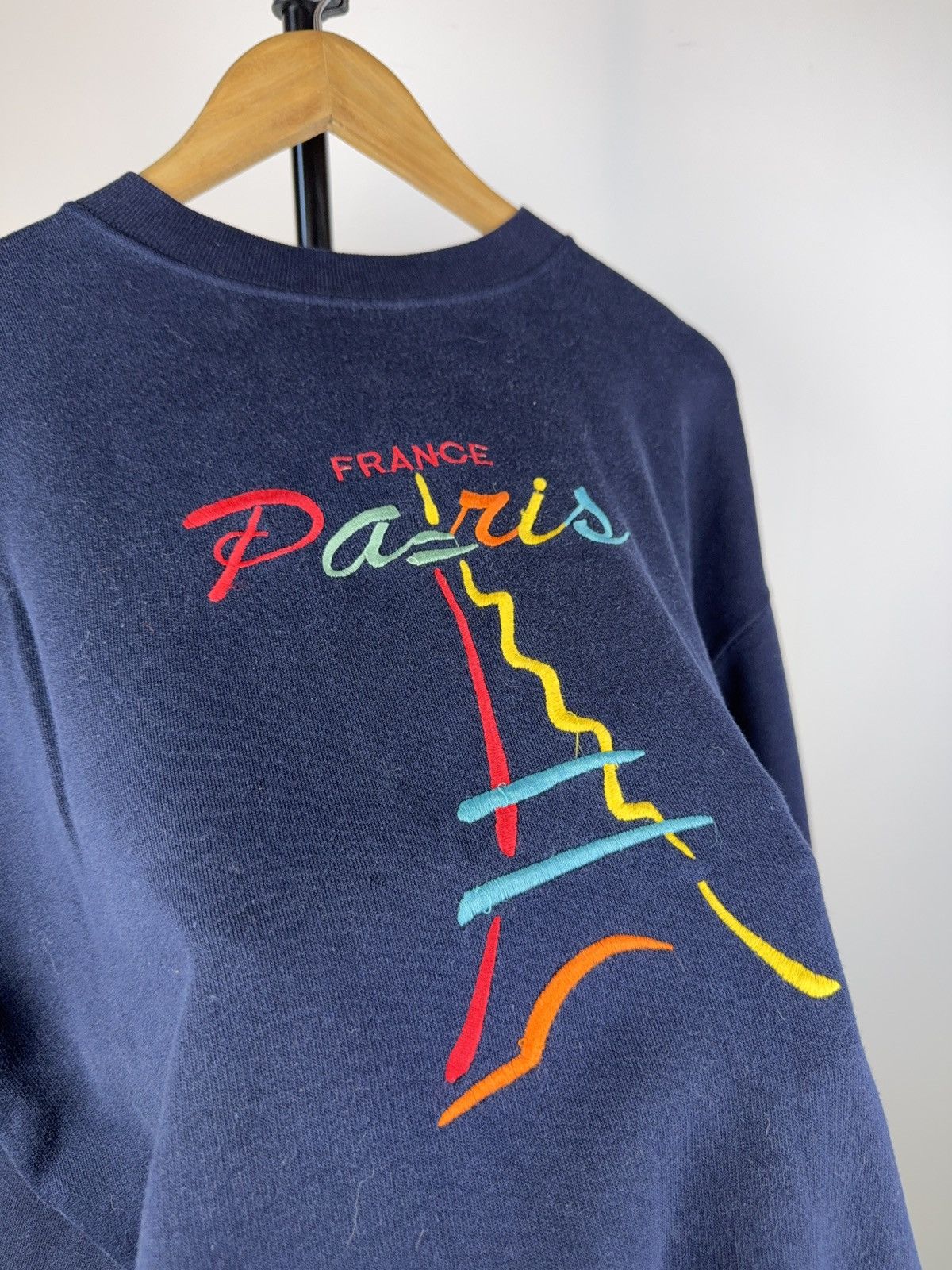 Vintage Vintage 90s Retro Y2K Logo Paris France Sweatshirt Size US M / EU 48-50 / 2 - 3 Thumbnail
