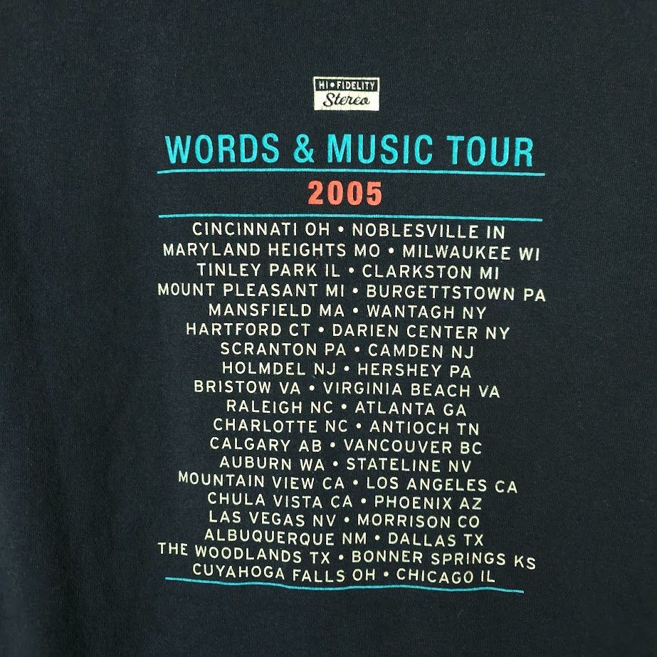 Vintage John Mellencamp T Shirt Vintage Y2K 2005 Words & Music Tour Size US XL / EU 56 / 4 - 4 Thumbnail