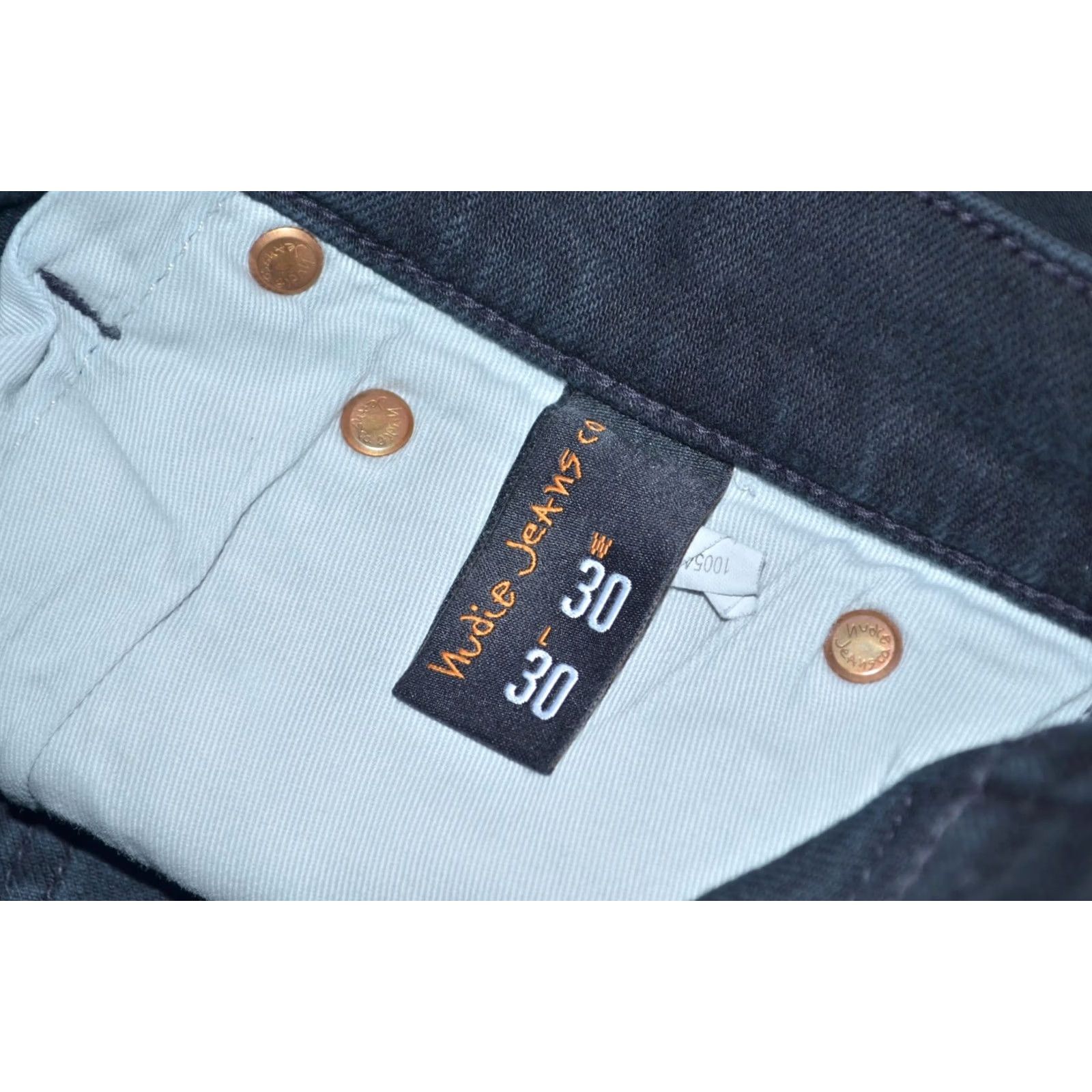 Nudie Jeans Nudie Jeans Lean Dean Dry Ever Black Slim Fit Stretch Organic Denim W30 L30 Jeans Mens Slim Size US 30 / EU 46 - 7 Thumbnail