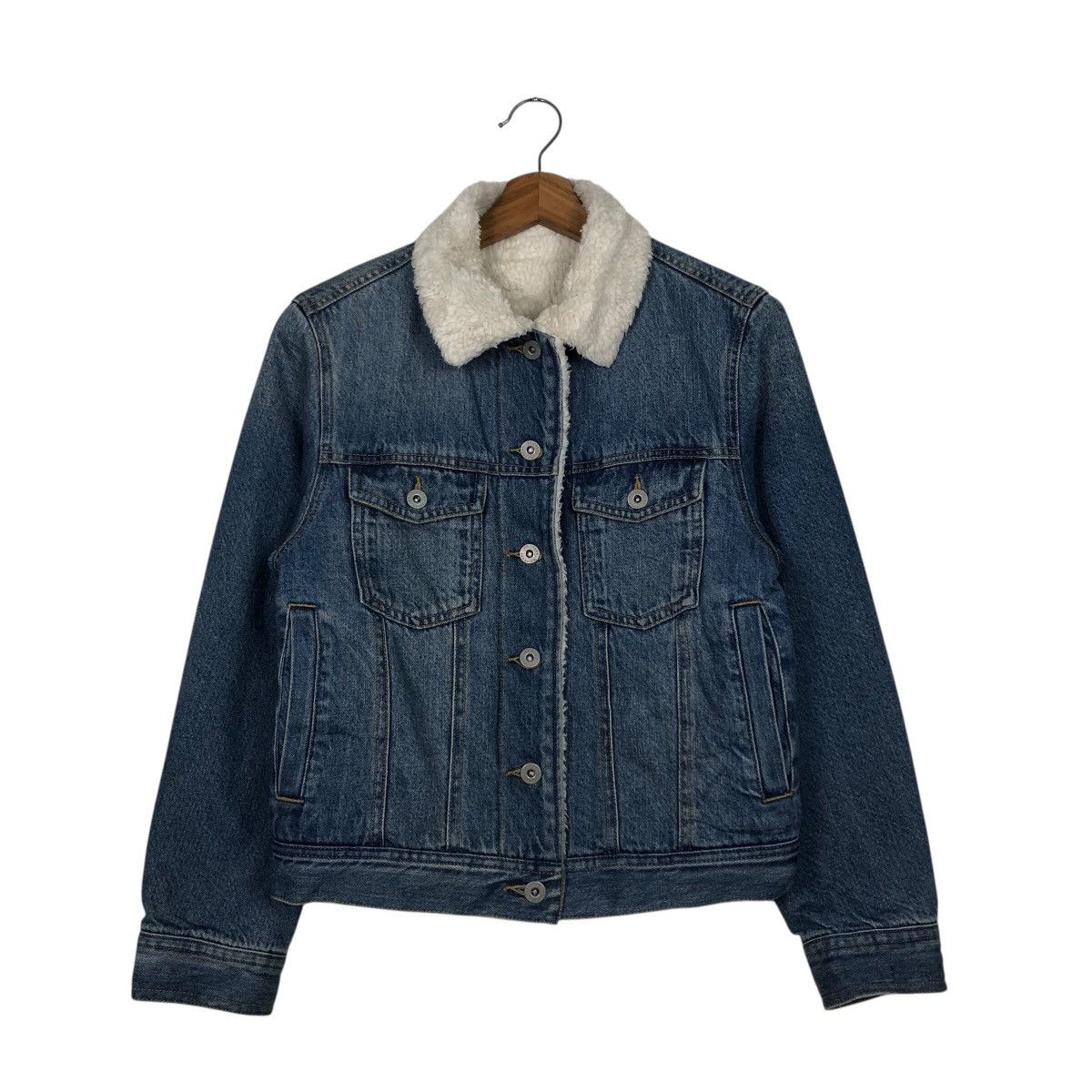 Japanese Brand 📌Vintage Trucker Denim Jacket Blanket GU Japan Issey Miyake Size US S / EU 44-46 / 1 - 2 Thumbnail