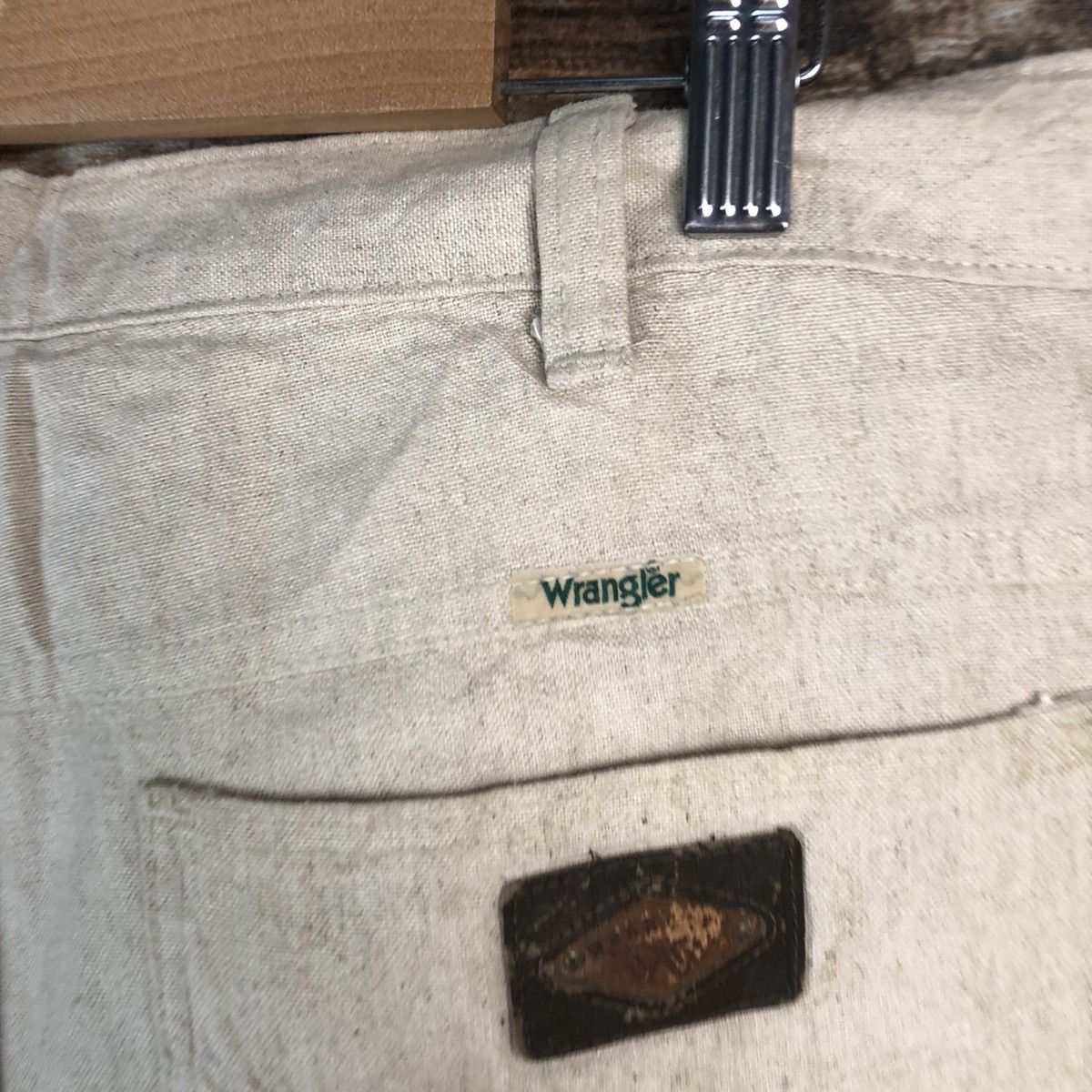 Wrangler DL Wrangler Vintage Beige Casual Pants #C1237 Size US 36 / EU 52 - 15 Thumbnail