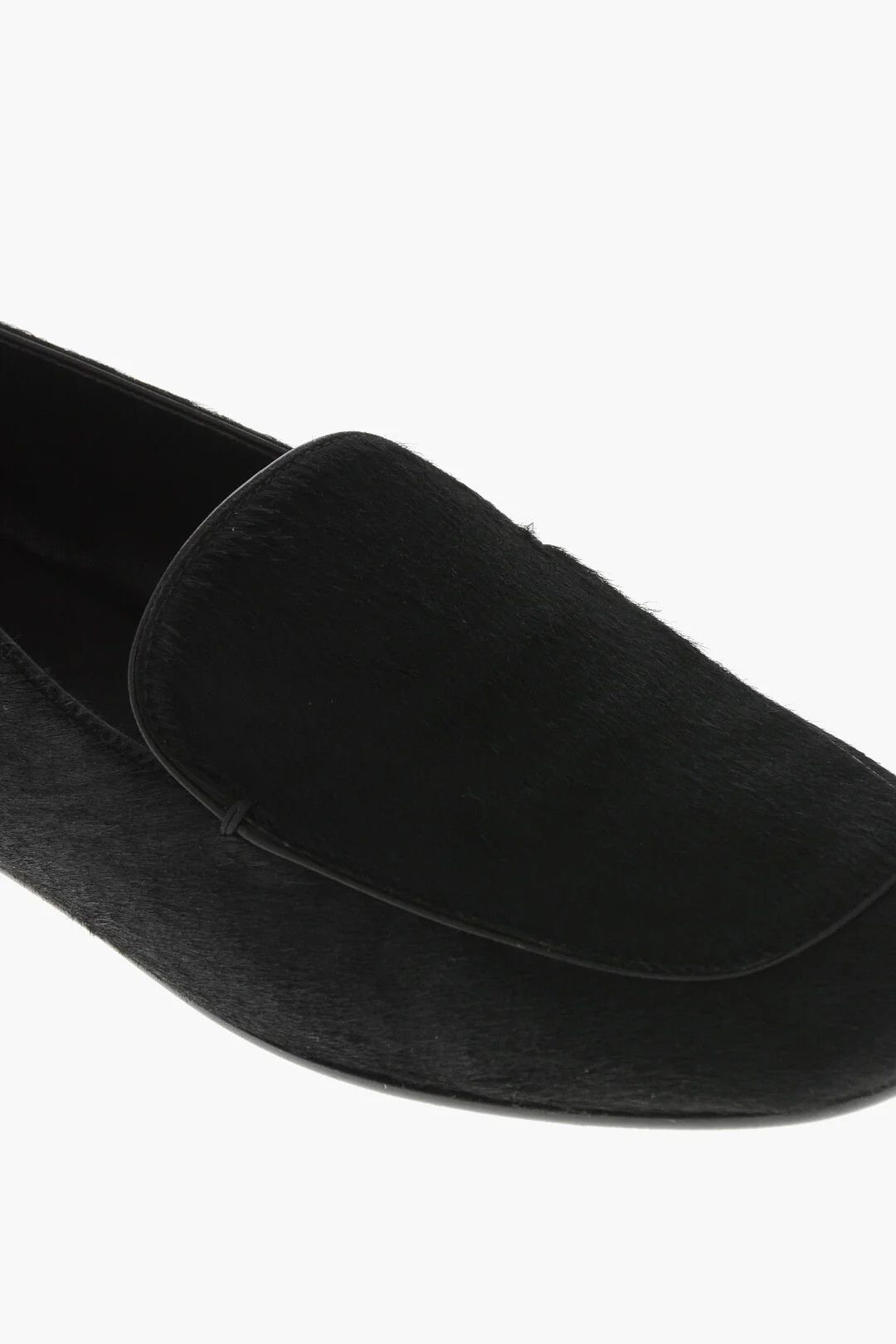 KHAITE og1mm0426 Pony Hair Loafers in Black Size US 7 / IT 37 - 4 Thumbnail