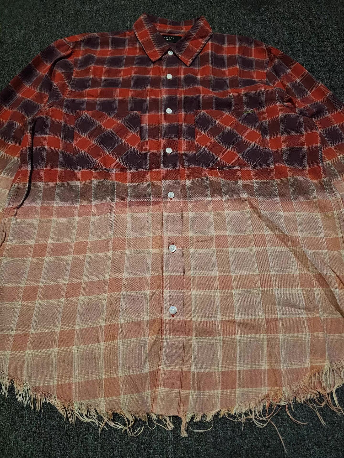 Amiri Amiri red plaid shirt, Size US M / EU 48-50 / 2 - 3 Thumbnail