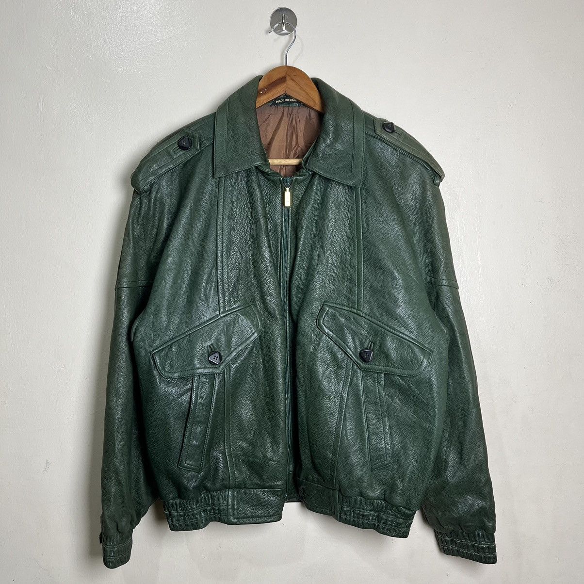 Zilli Vintage Zilli France Odessa Green Deerskin Leather Jacket Size US XXL / EU 58 / 5 - 1 Thumbnail