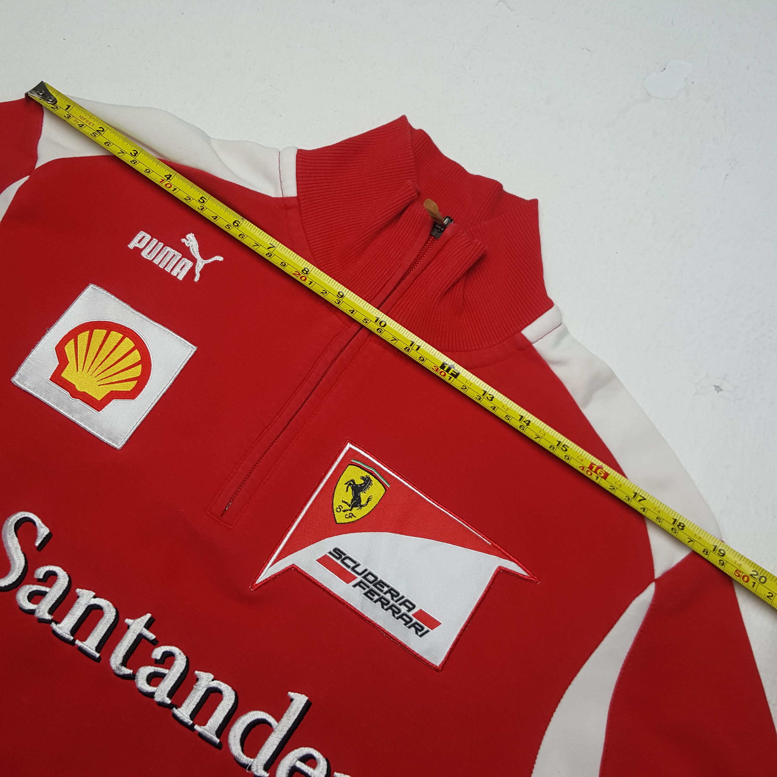Ferrari × Puma × Vintage Vintage Puma x Shell Santander Half Zipper Jacket Size US M / EU 48-50 / 2 - 6 Thumbnail