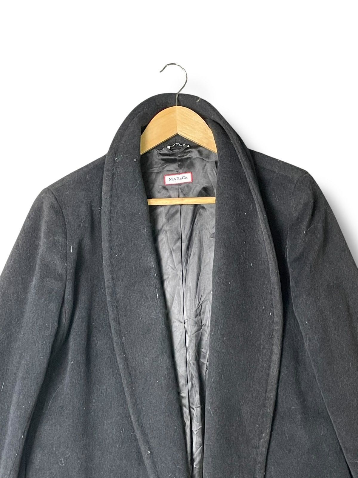 Designer × Japanese Brand × Vintage Max&Co Longrun Classic Wool Coat (47) Size US S / EU 44-46 / 1 - 4 Thumbnail