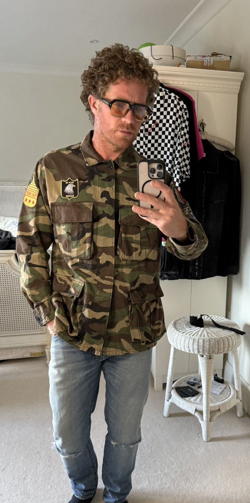 Saint Laurent Paris SS16 Saint Laurent camo yeah baby jacket Hedi Slimane L surf Size US L / EU 52-54 / 3 - 8 Thumbnail