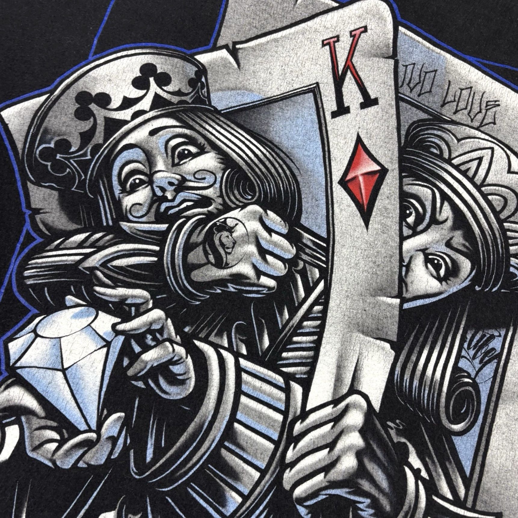 Vintage OG OBEL Men Shirt XL Black King of Hearts Logo Graphic Tee Short Sleeve Crew Neck T-Shirt Size US XL / EU 56 / 4 - 3 Thumbnail